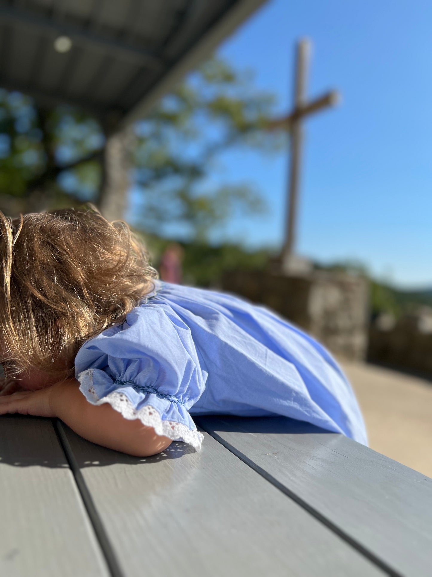 Blue Smocked dress