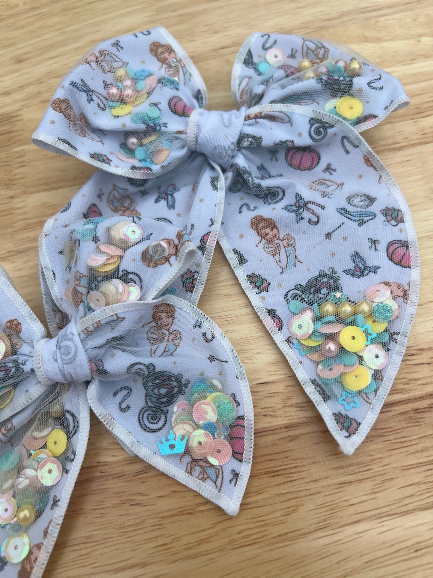 Cindy confetti bow-LARGE