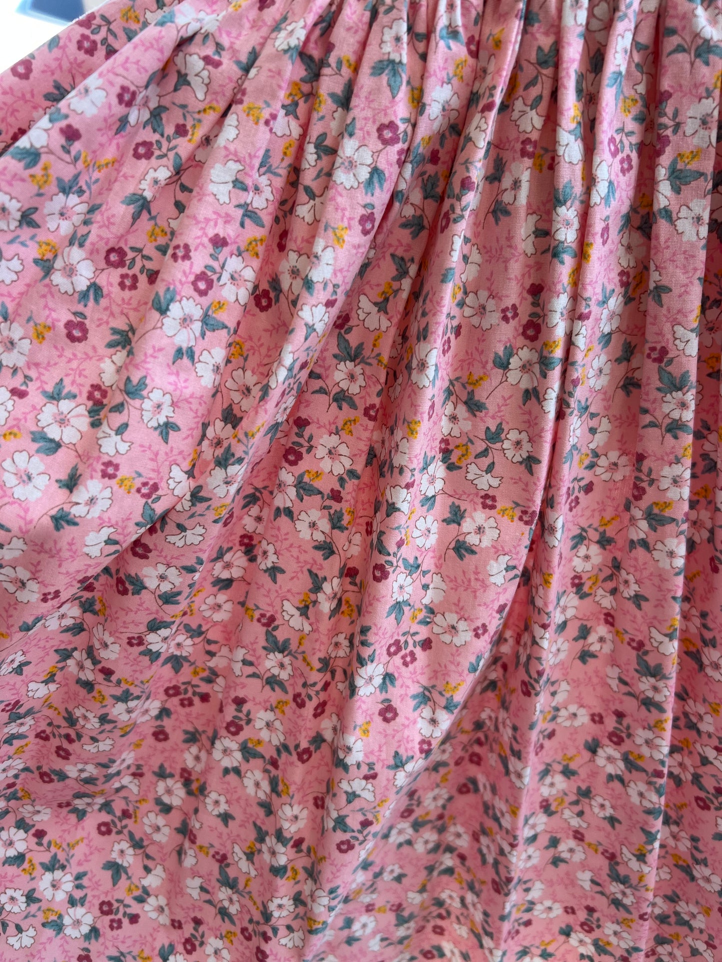 Salmon pink tank smocked dress