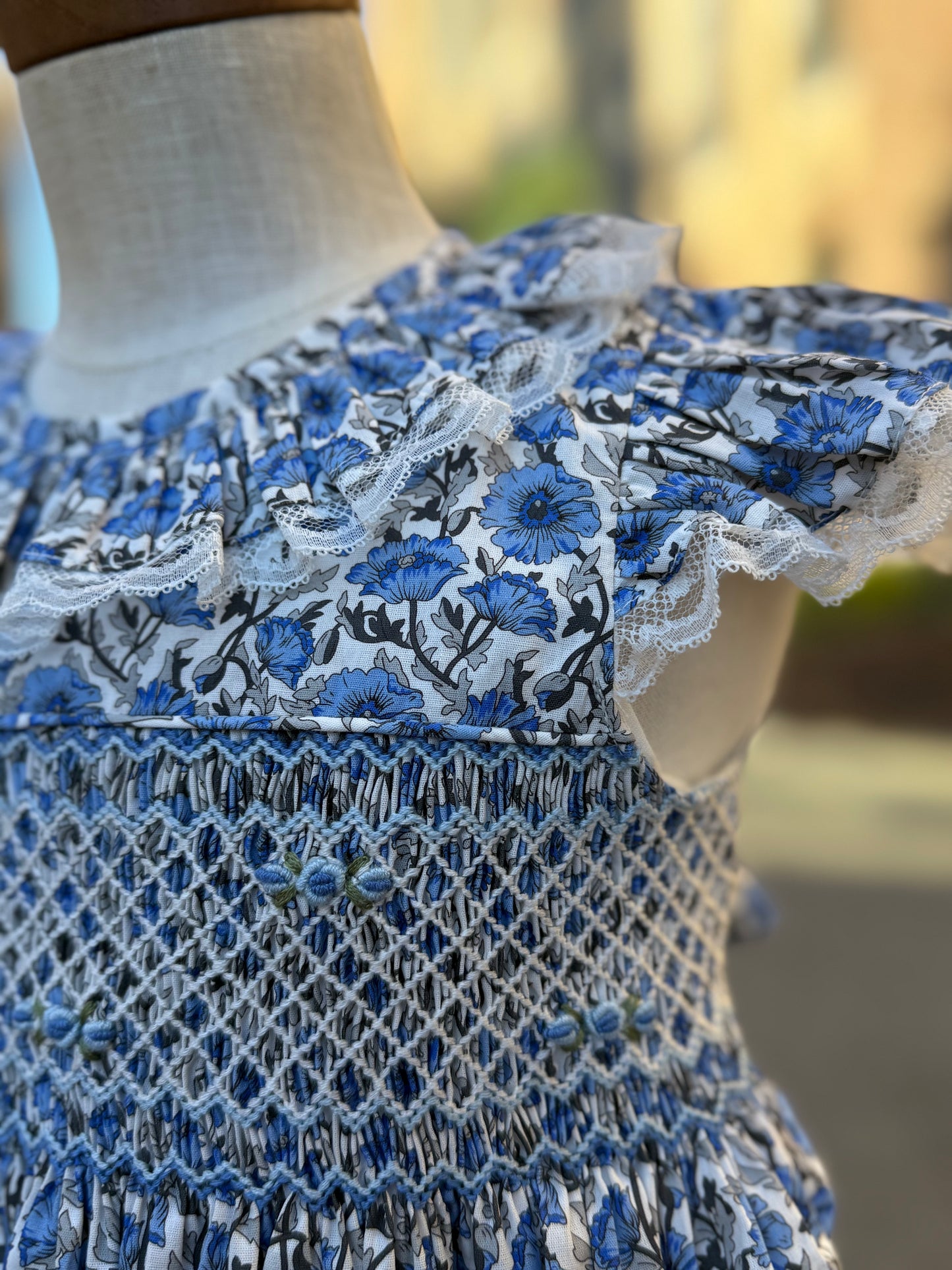 Royal Blue Floral Dress