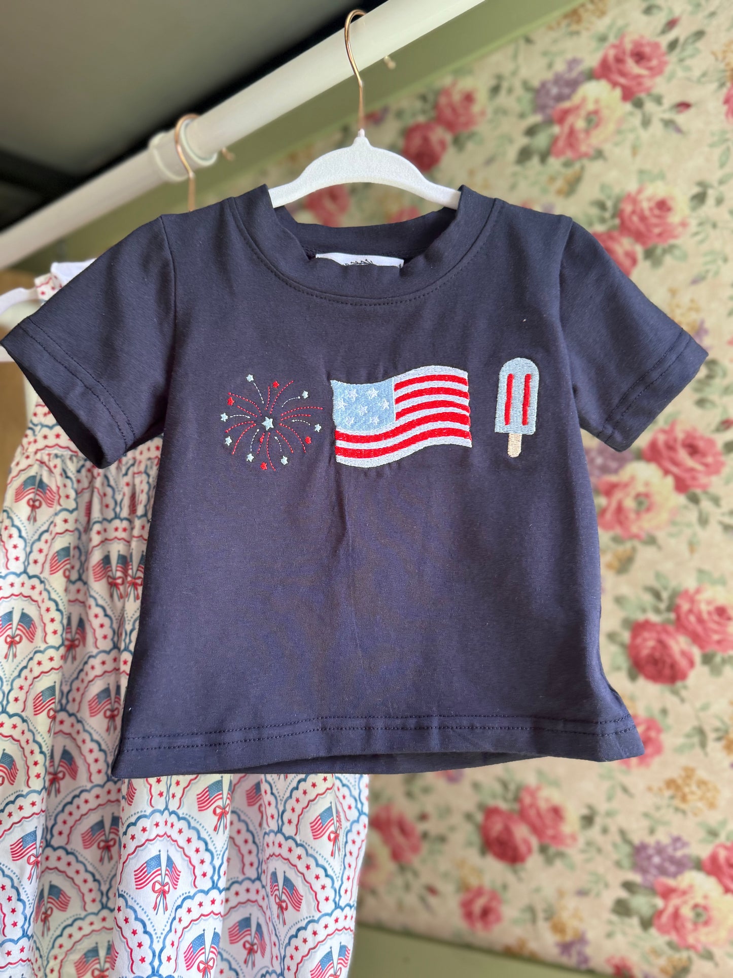 Flag Embroidered top-BOYS