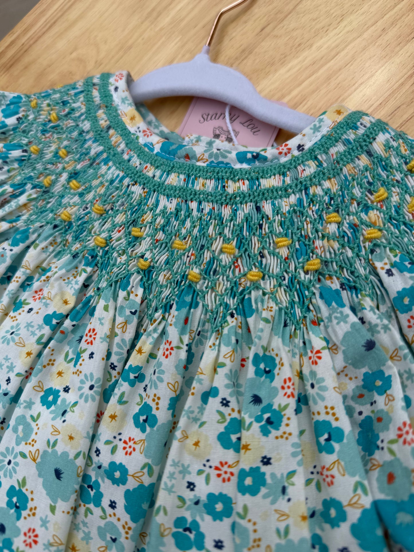 Teal FLoral Bubble LAST ONE SALE
