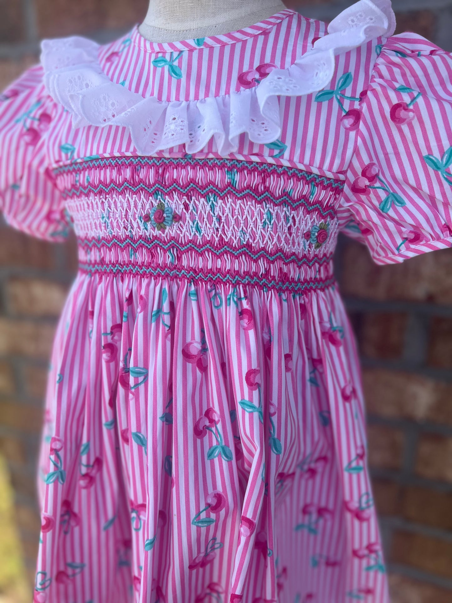 Cherry Smocked Dress