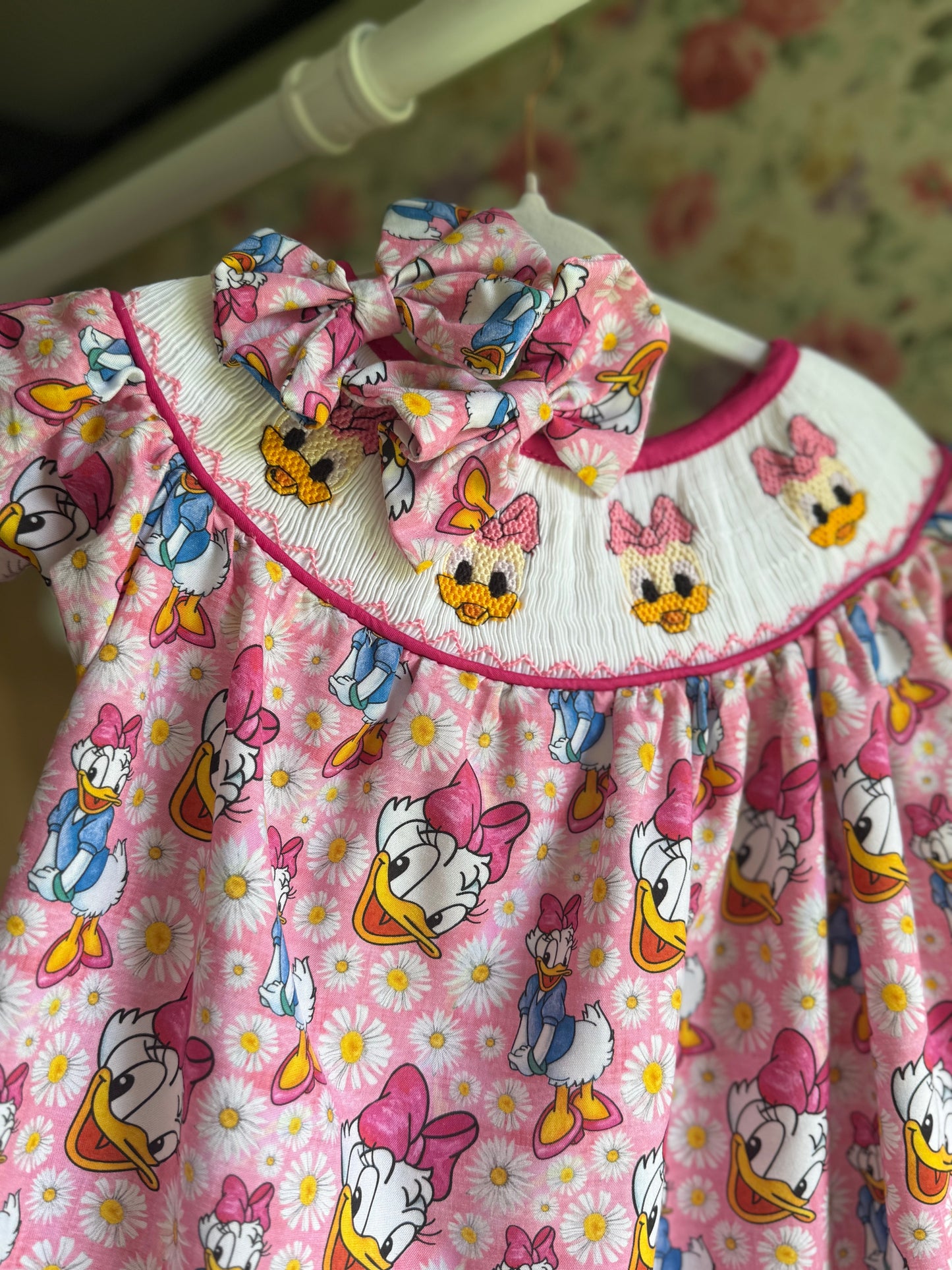 Girly Duck smocked Dress