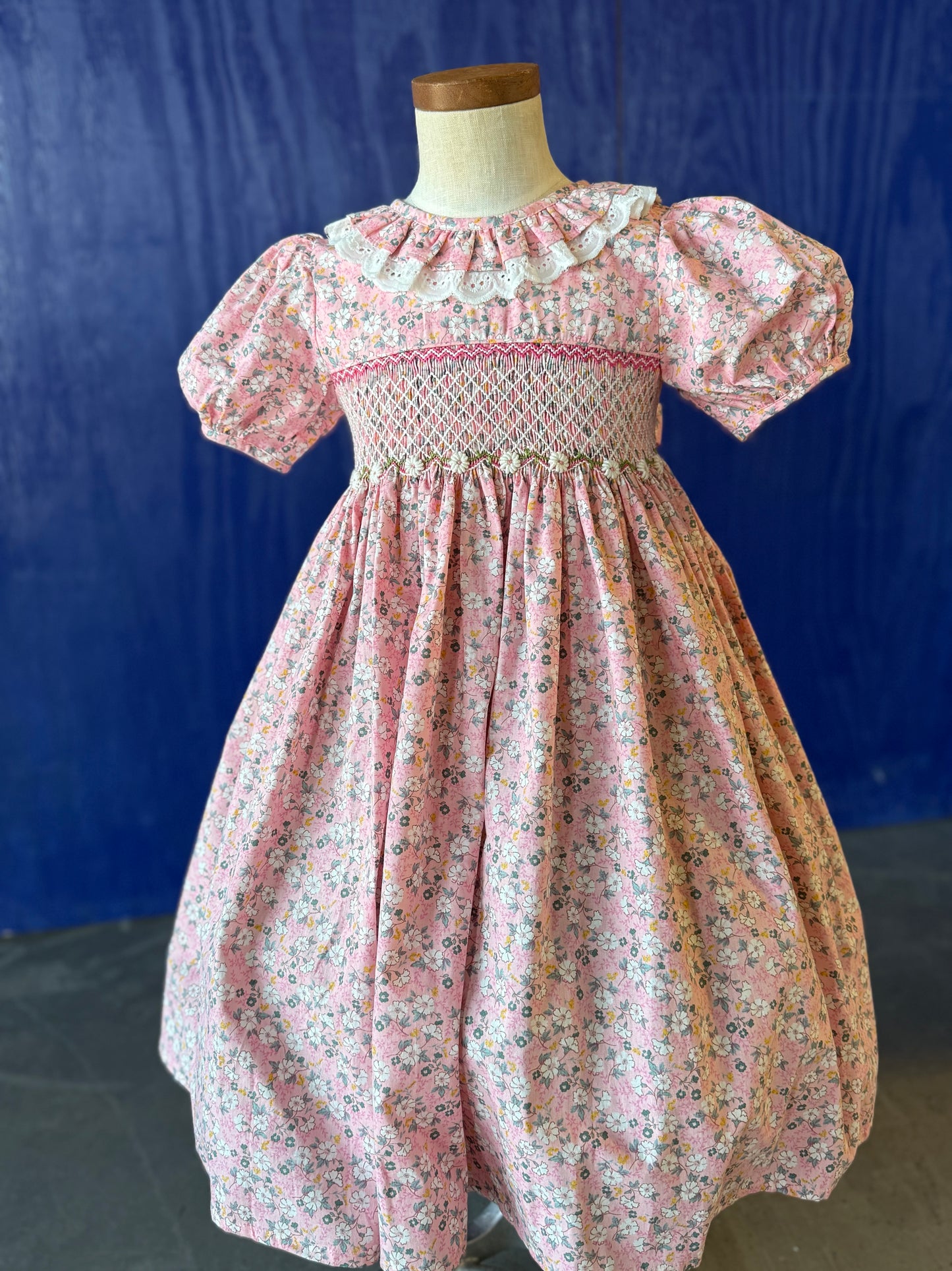 Pink Daisy Smocked Dress