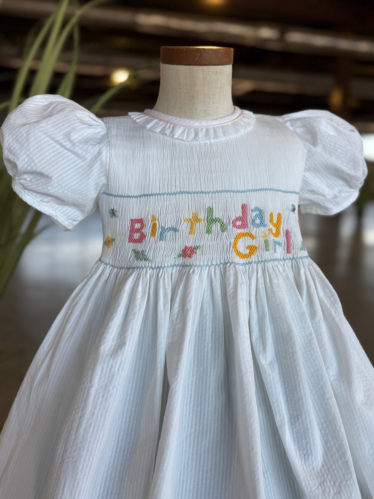 Birthday Girl Smocked Dress