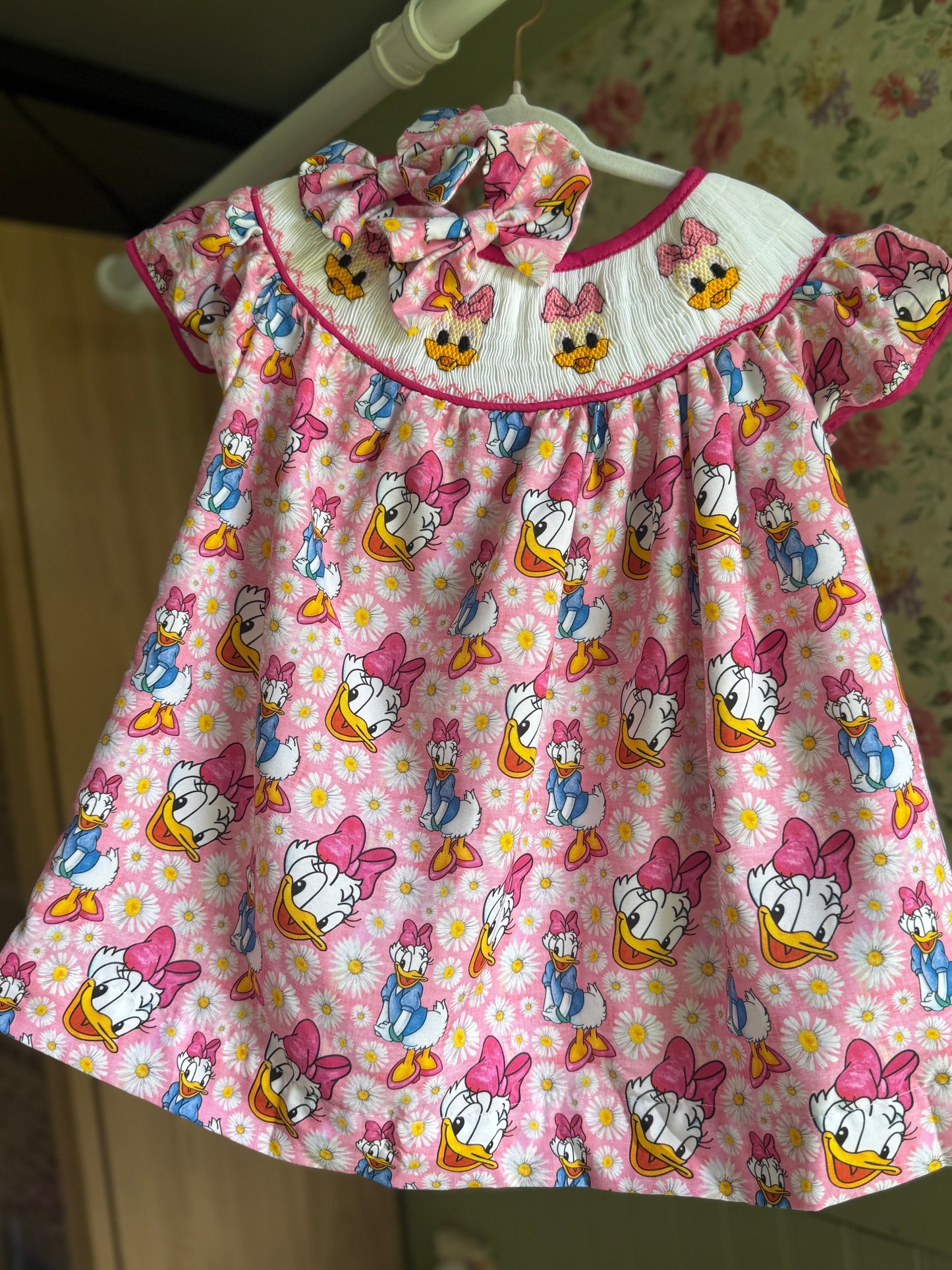 Girly Duck smocked Dress