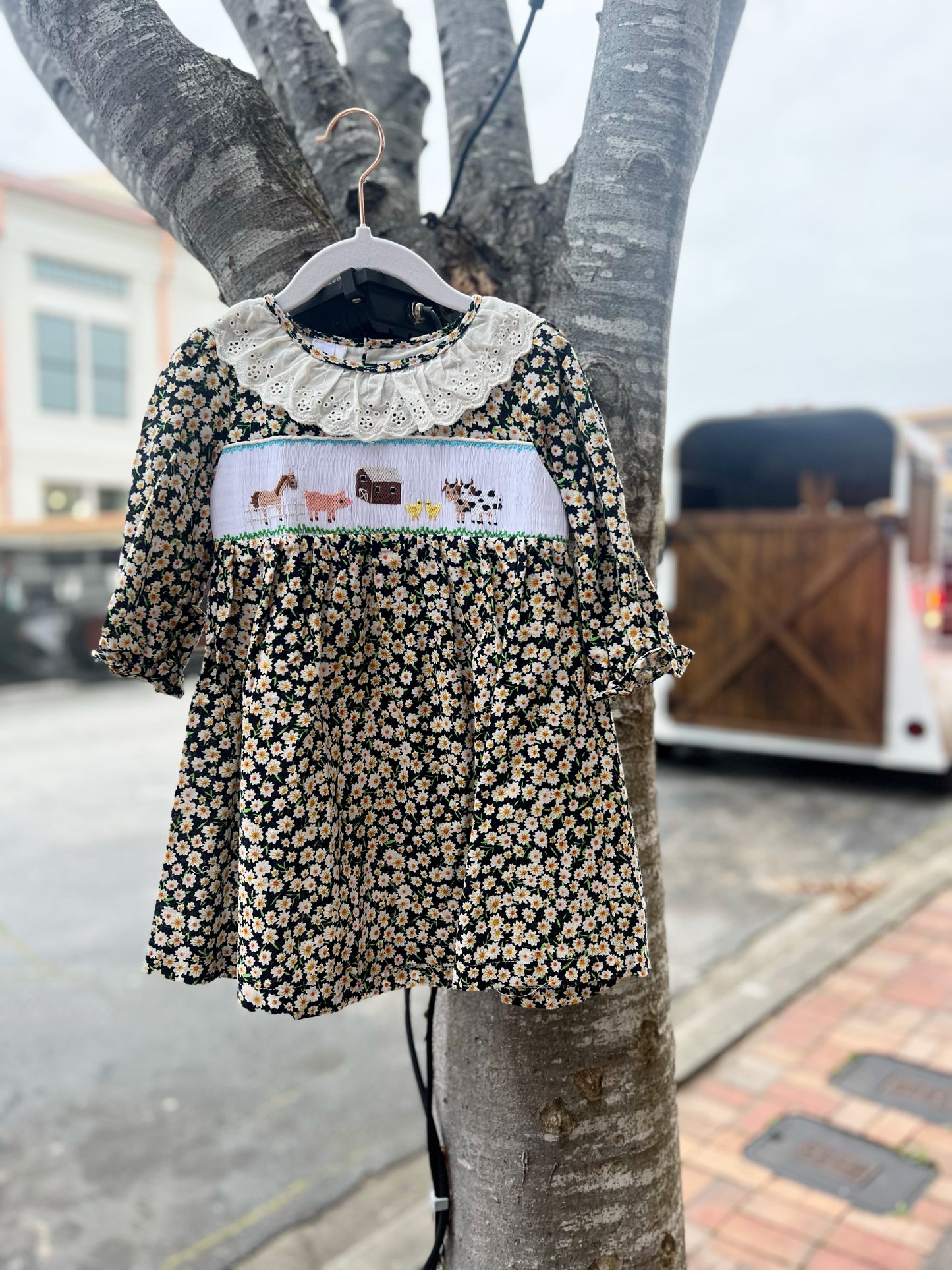 Farm smocked dress