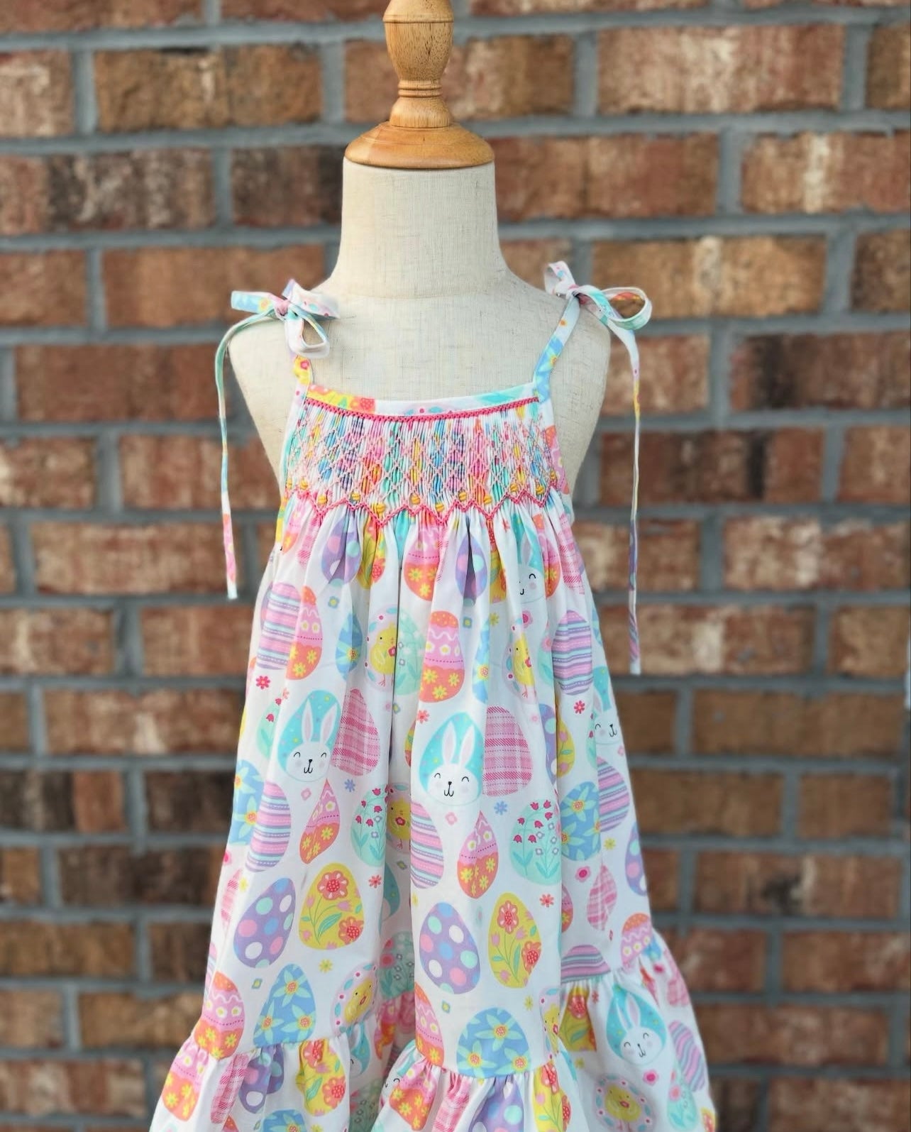Easter egg Smocked Dress
