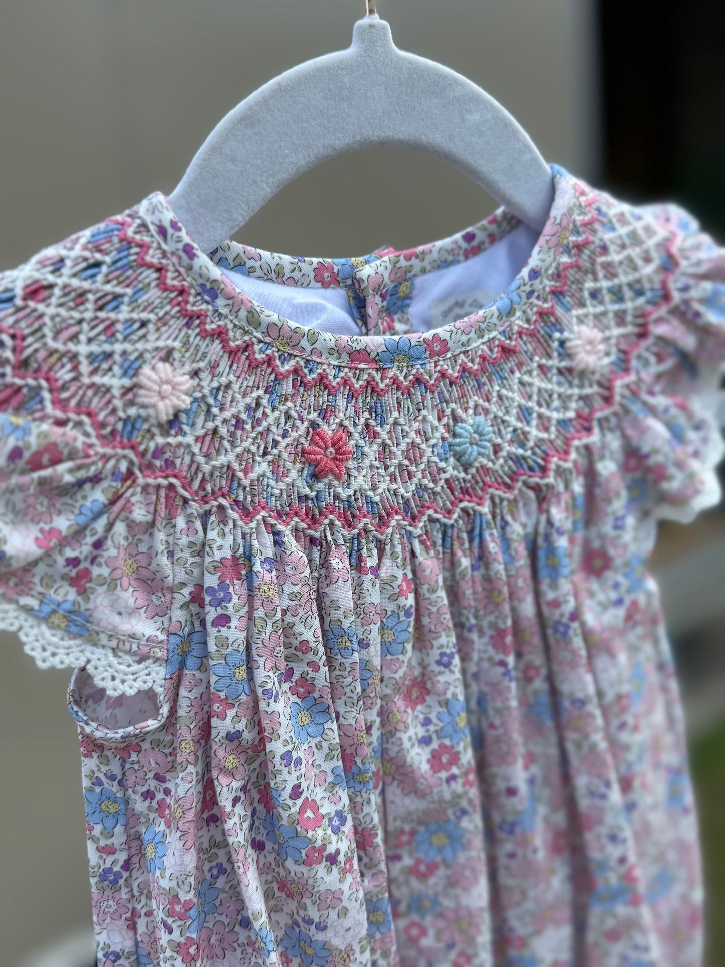 Aurora Floral Smocked Bubble