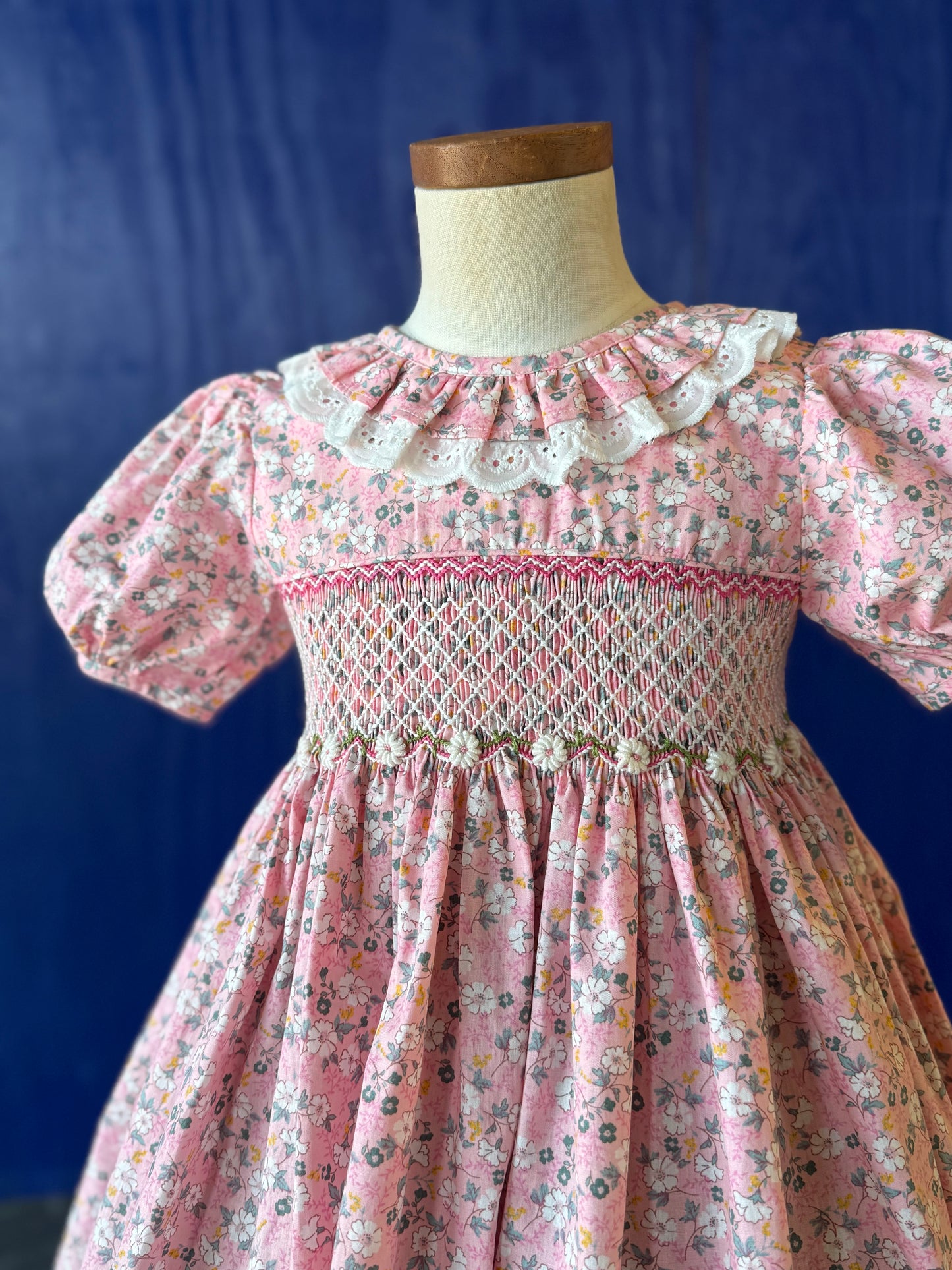 Pink Daisy Smocked Dress