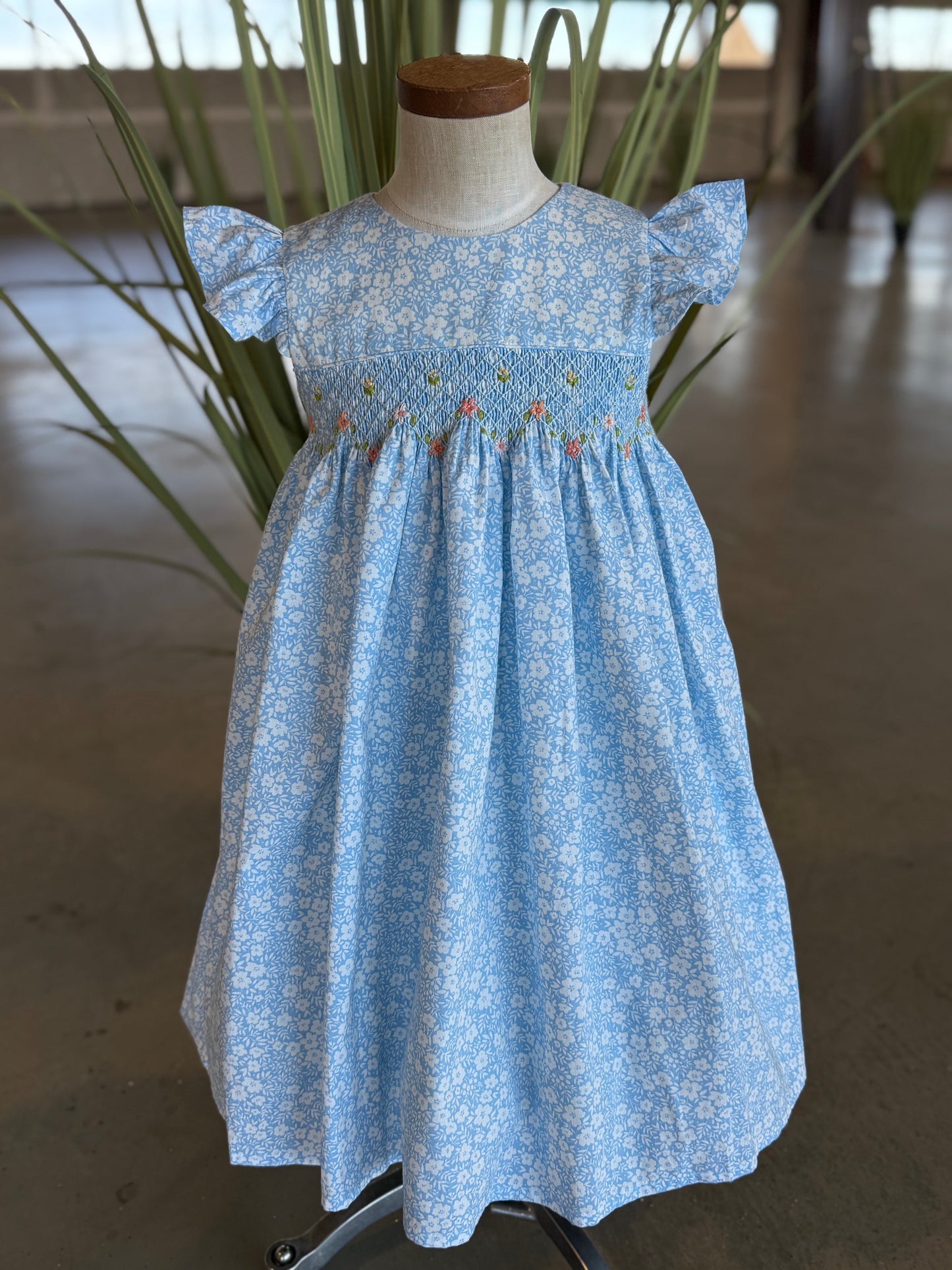 Abstract smocked Dress