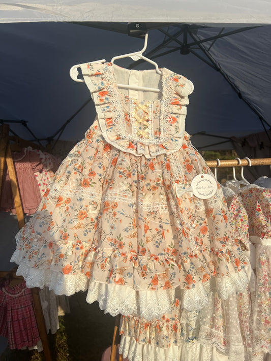 Orange floral Enchanted Dress