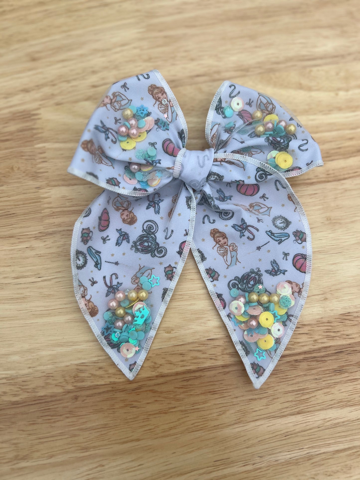 Cindy confetti bow-LARGE