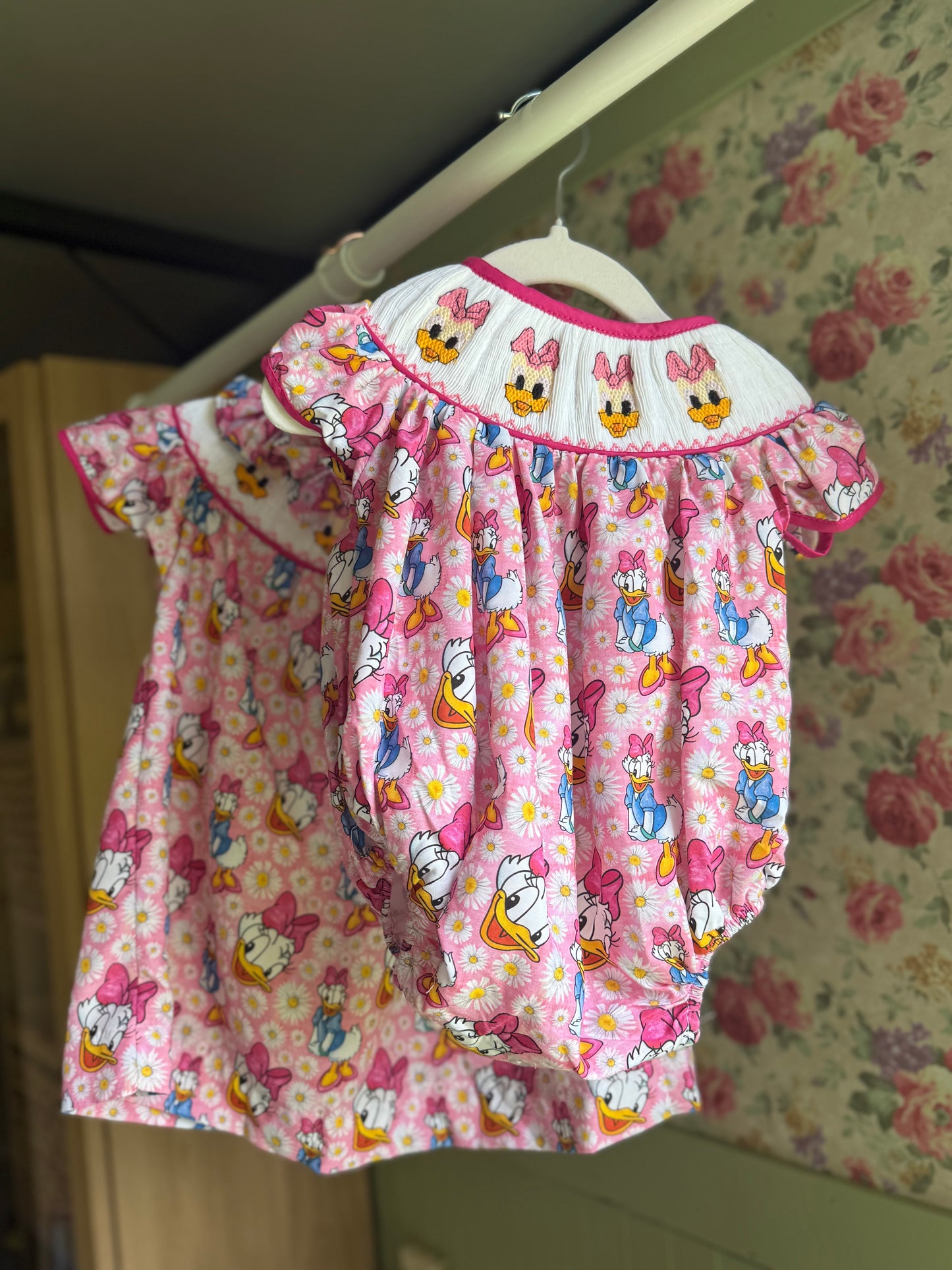 Girly Duck Smocked Bubble