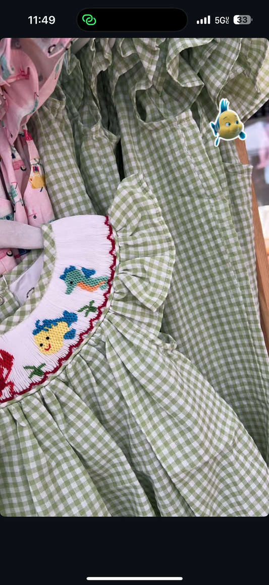Mermaid Smocked Bubble