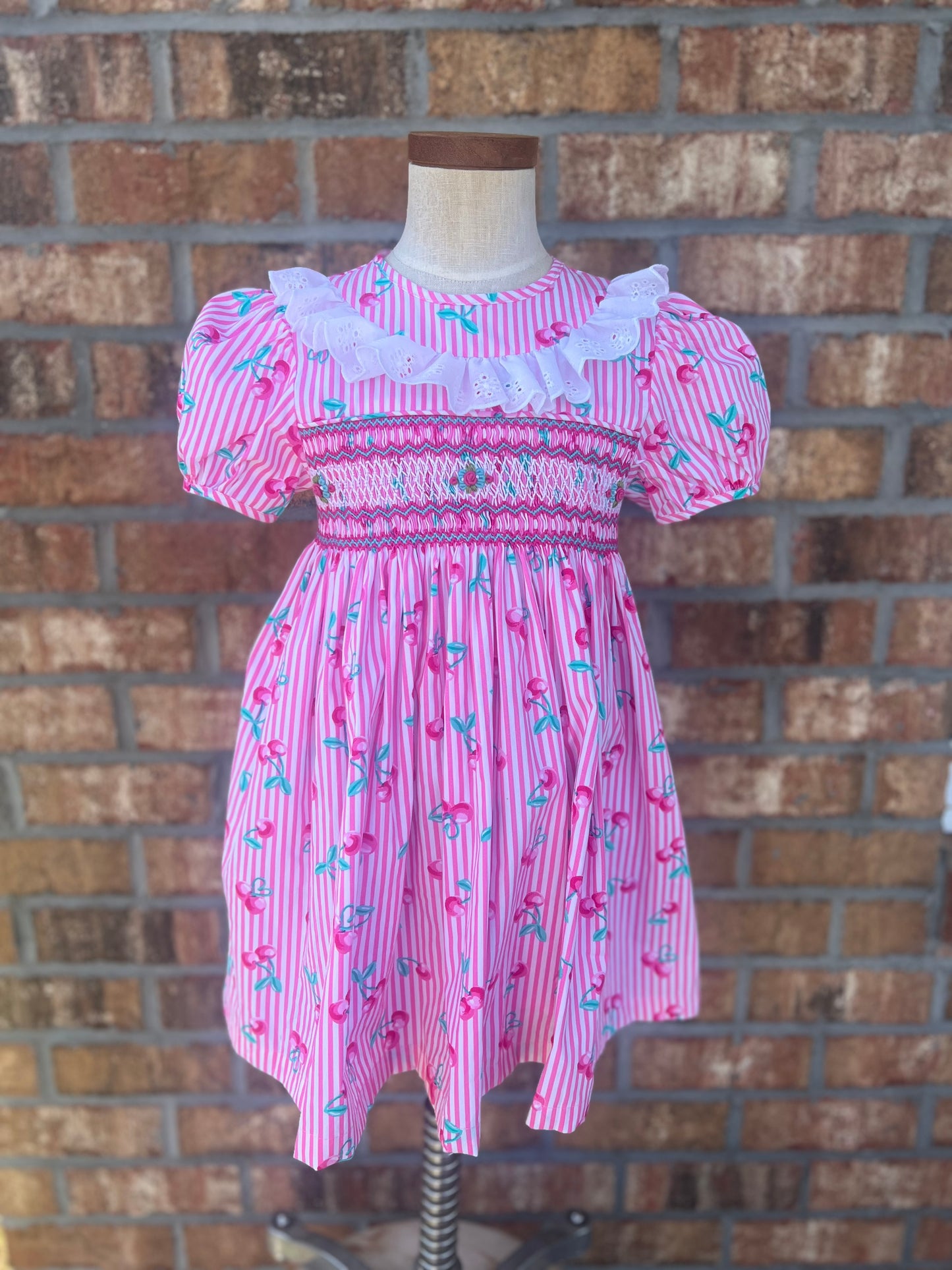 Cherry Smocked Dress