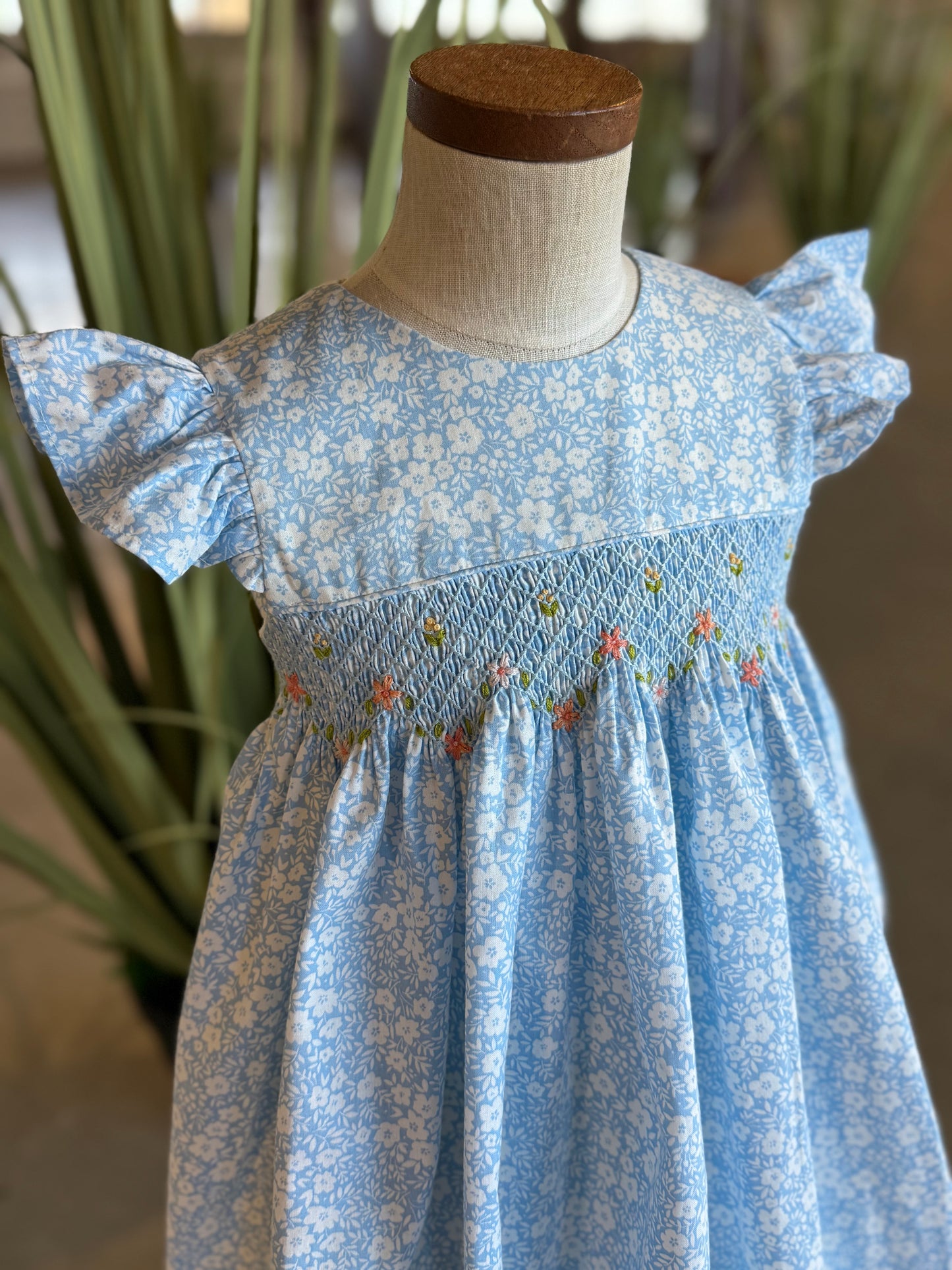 Abstract smocked Dress