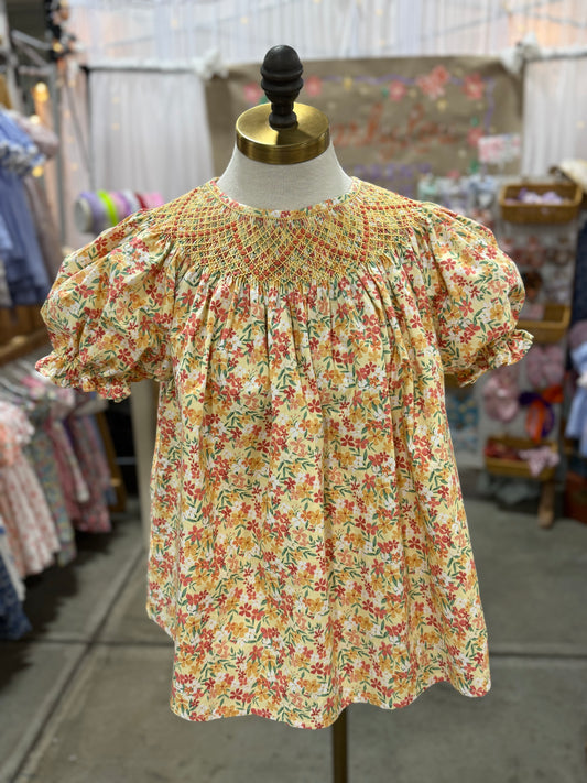 Orange floral Top (MOMMY)