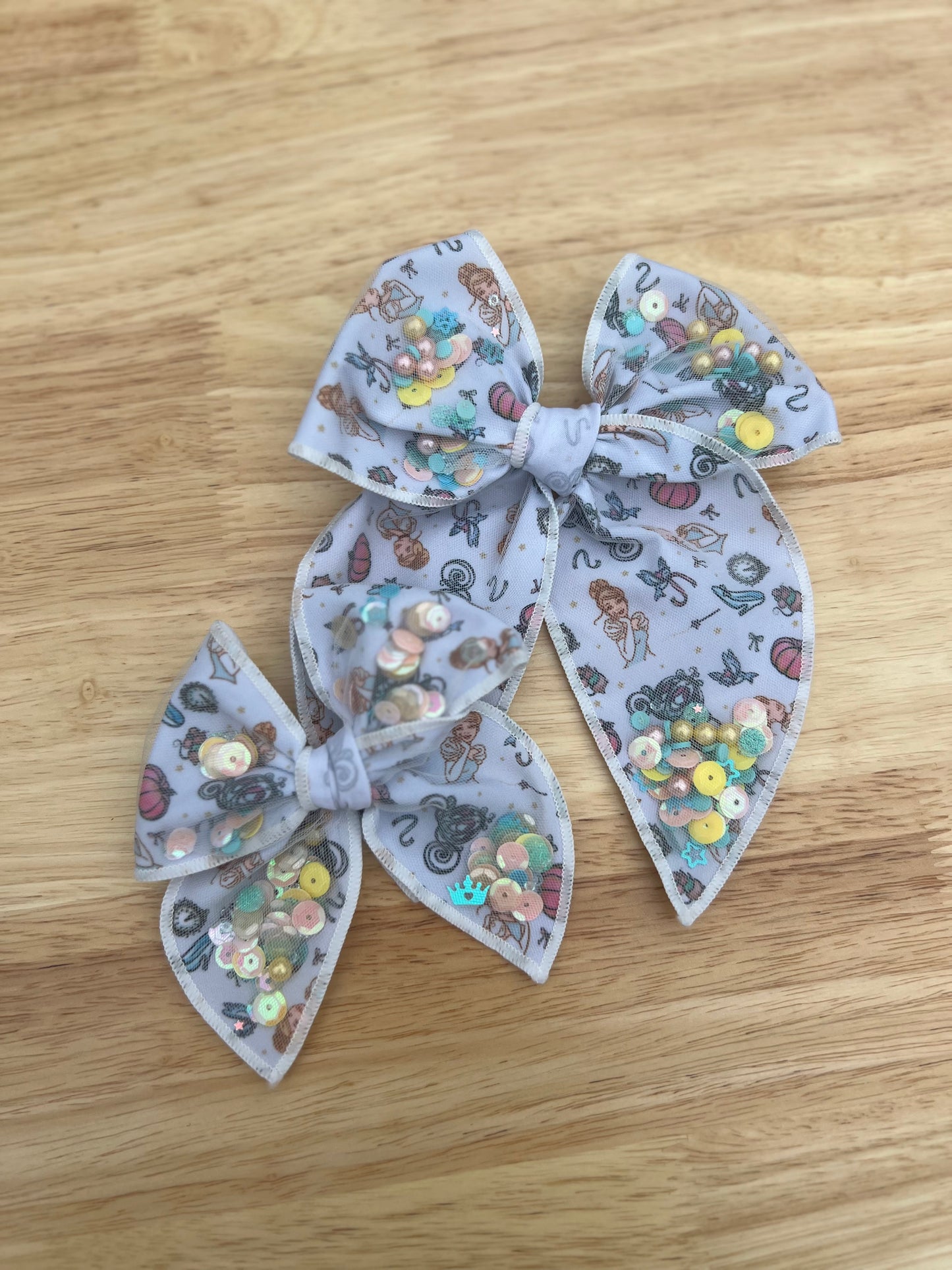 Cindy confetti bow-LARGE