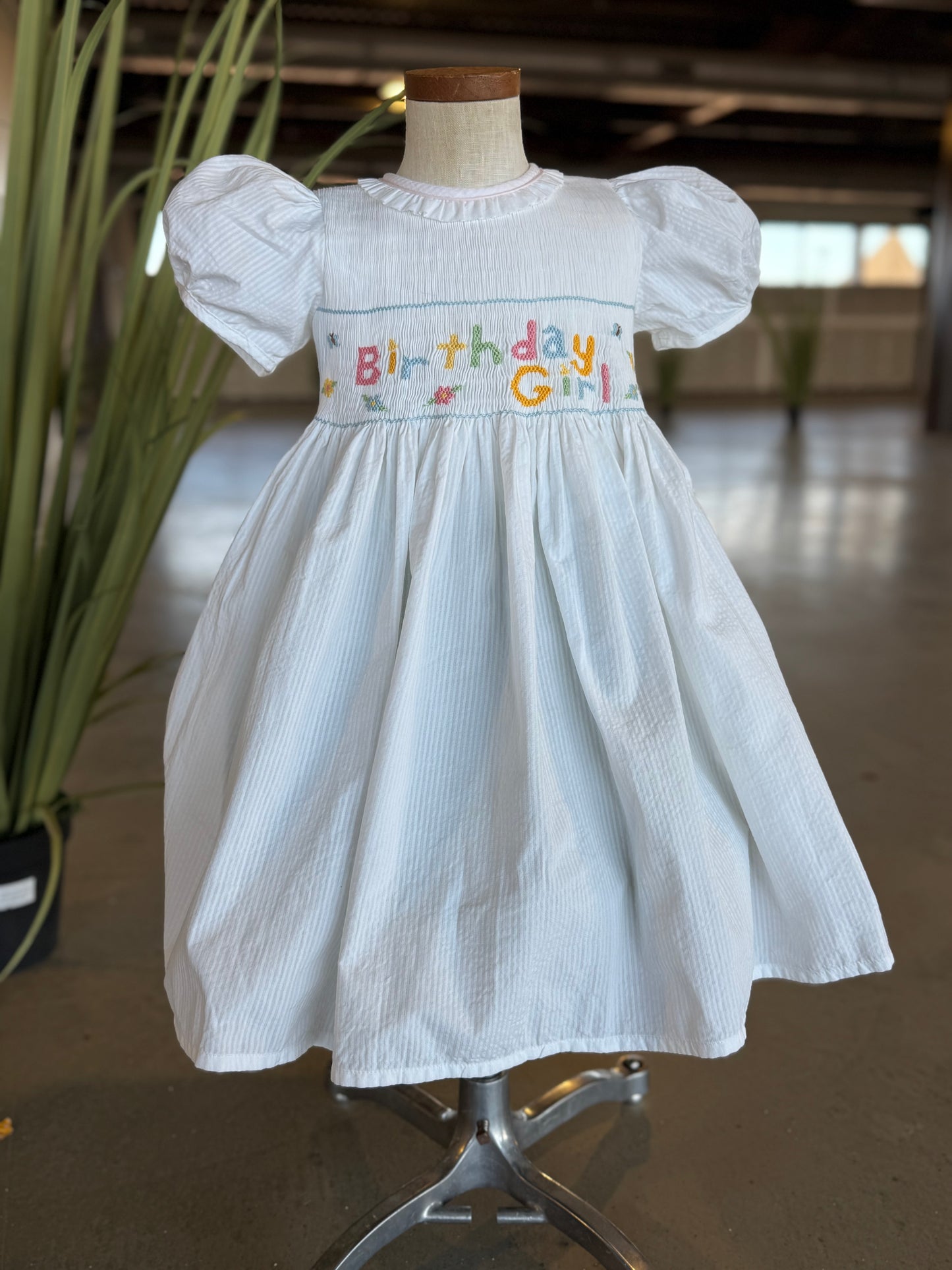 Birthday Girl Smocked Dress