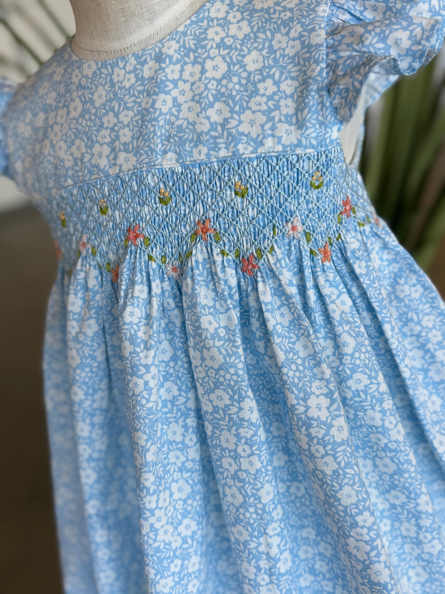 Abstract smocked Dress