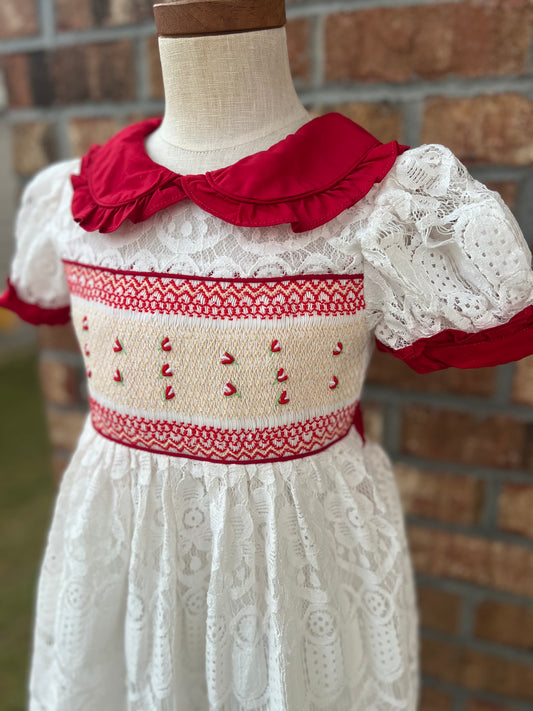 Lace Smocked Dress