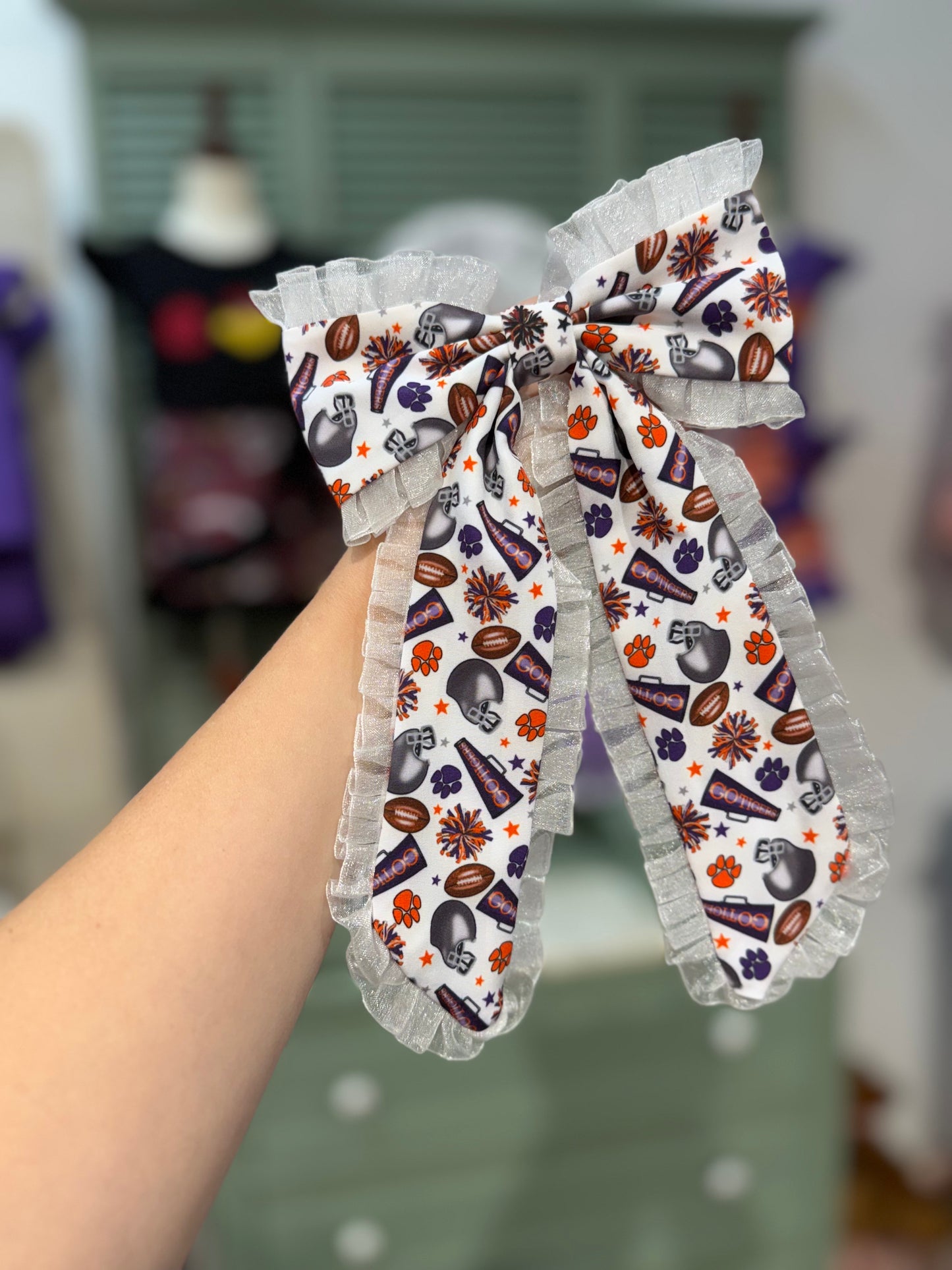 Go Tigers tailgating bow🎀