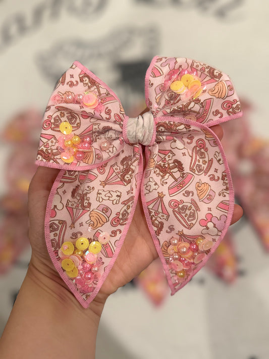 Whips & Rides Confetti Bow (large)