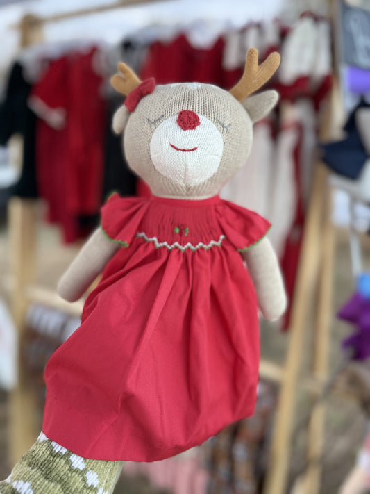 Reindeer w/ red small dress