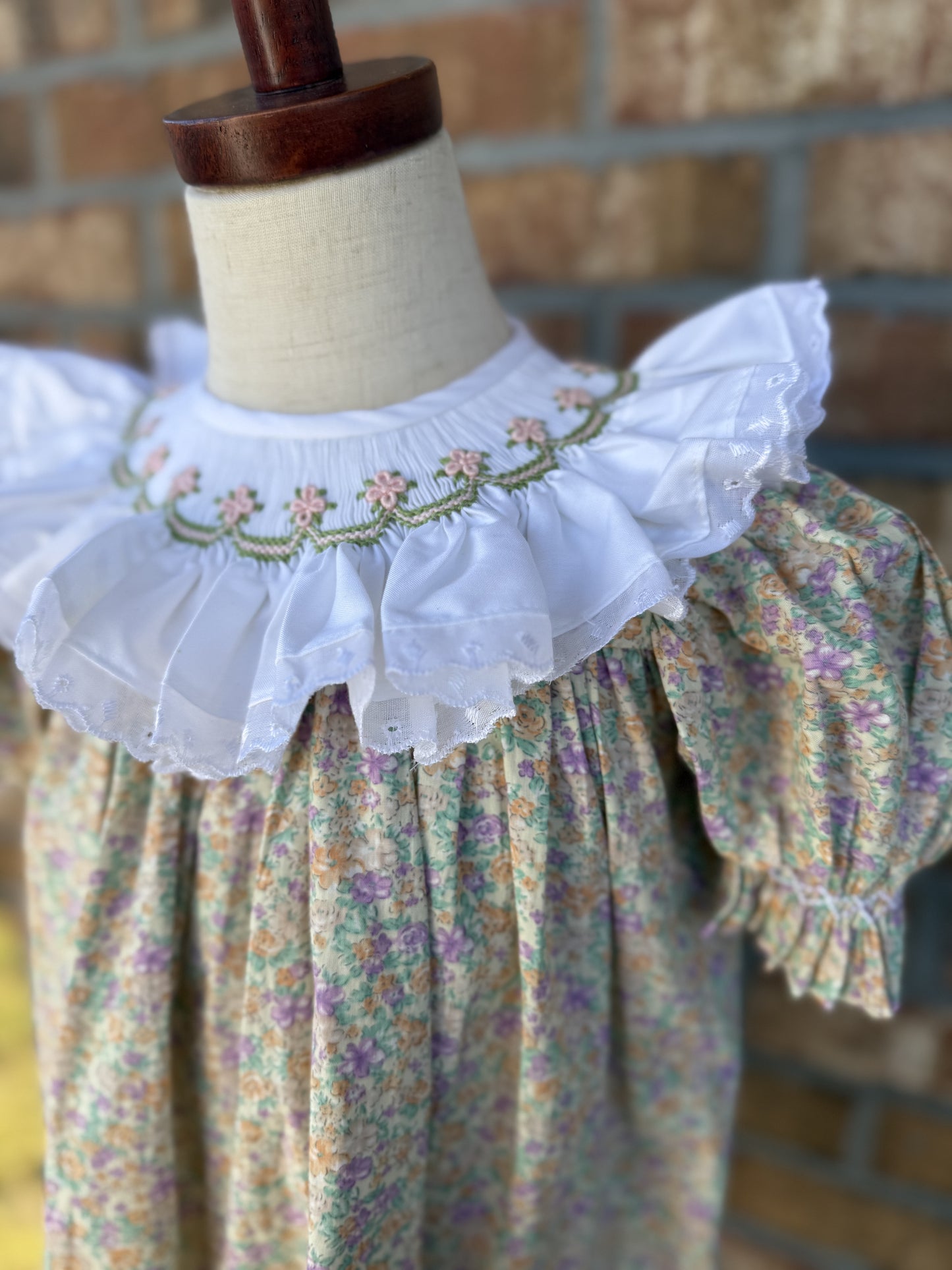 Ruffles & Floral Smocked Dress