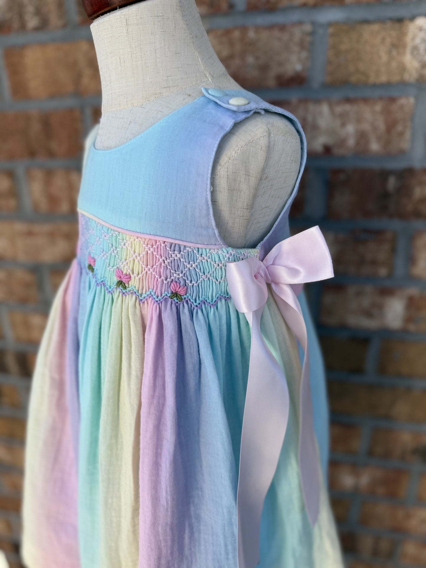 Pastel Smocked Dress