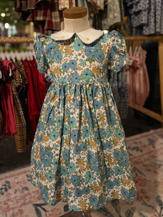 Teal pop Dress