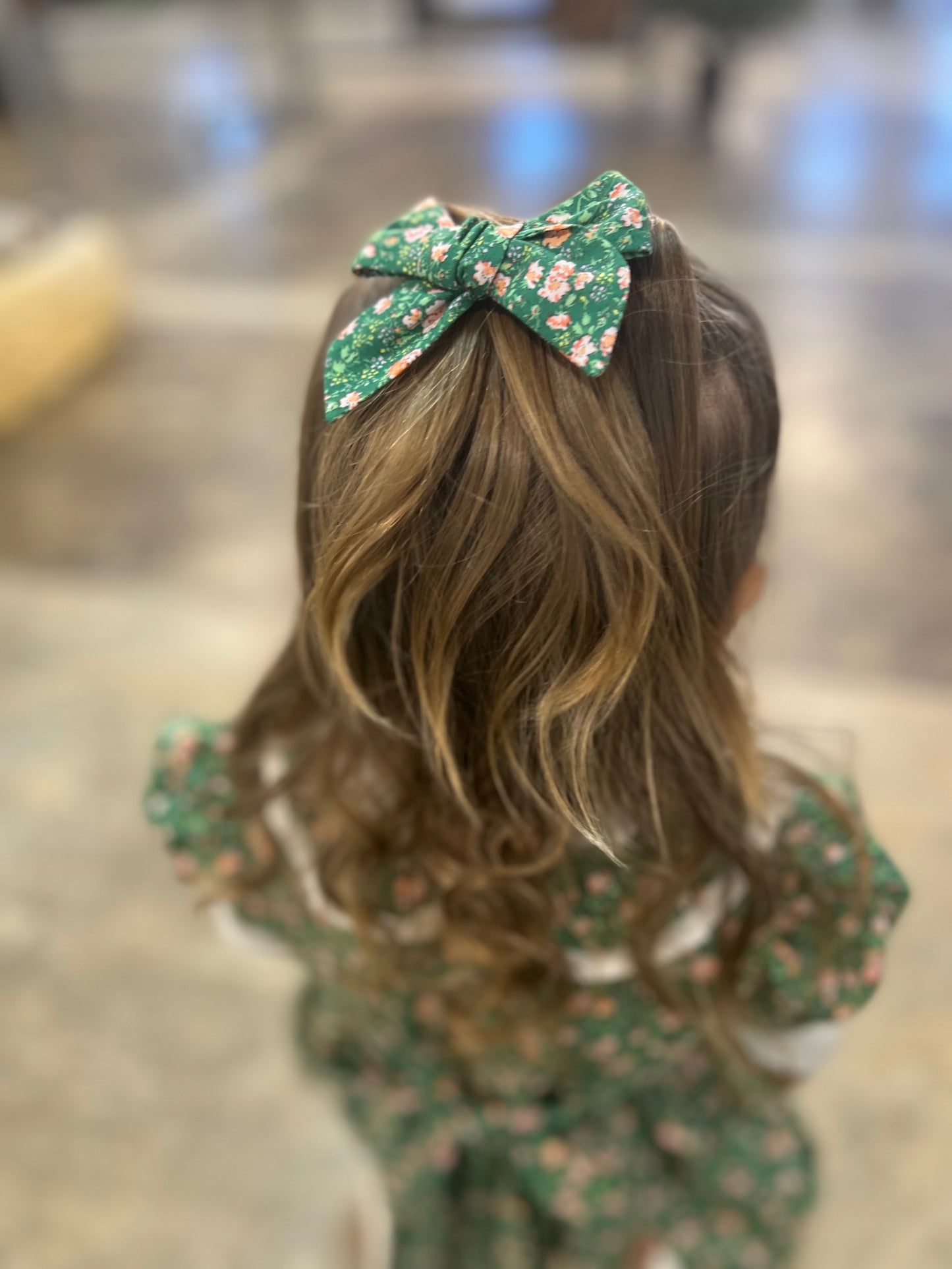 Pinky a green Smocked Dress