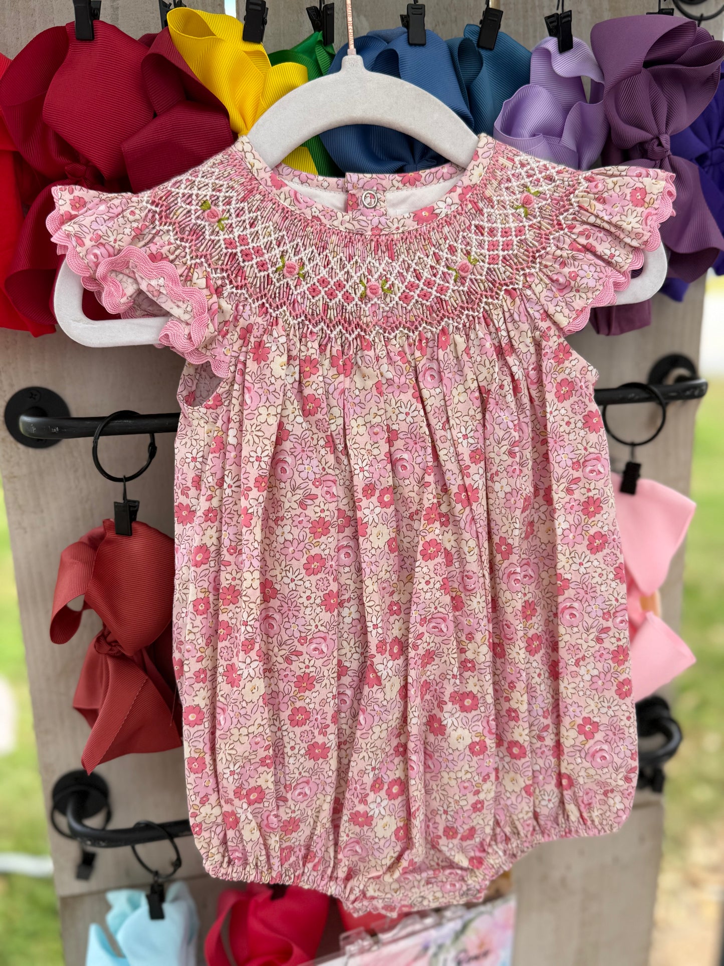 Pinky Smocked Bubble