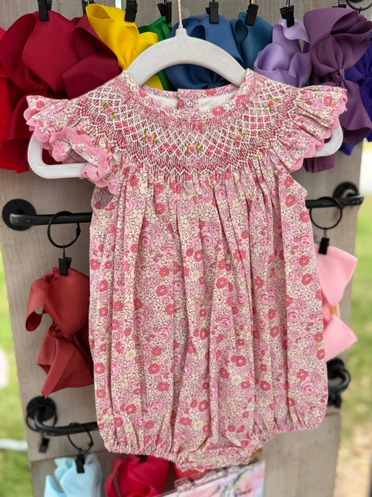 Pinky Smocked Bubble