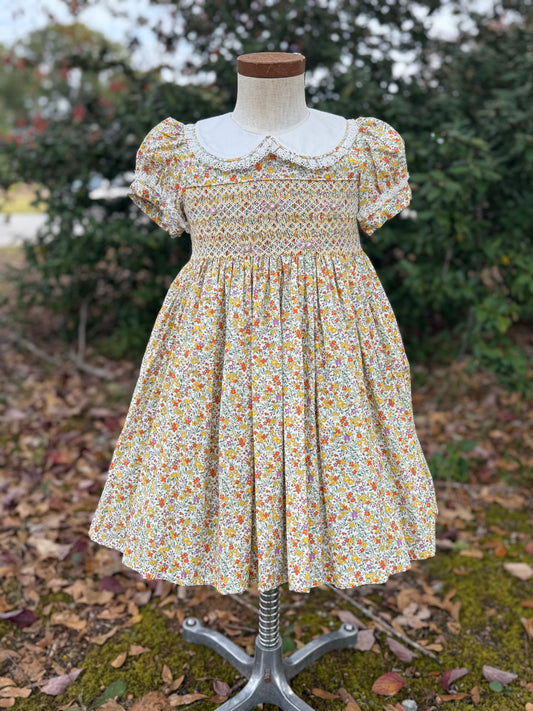 Clementine smocked dress