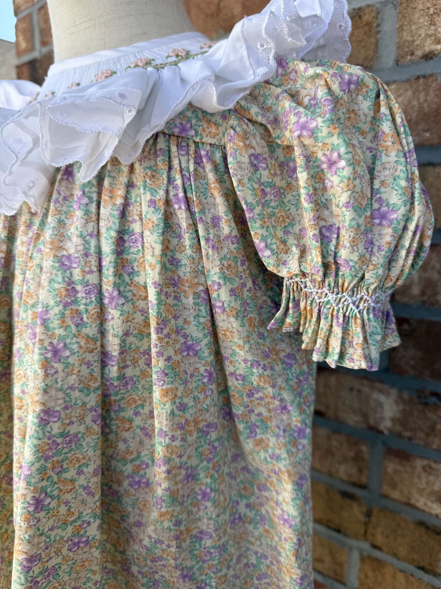 Ruffles & Floral Smocked Dress