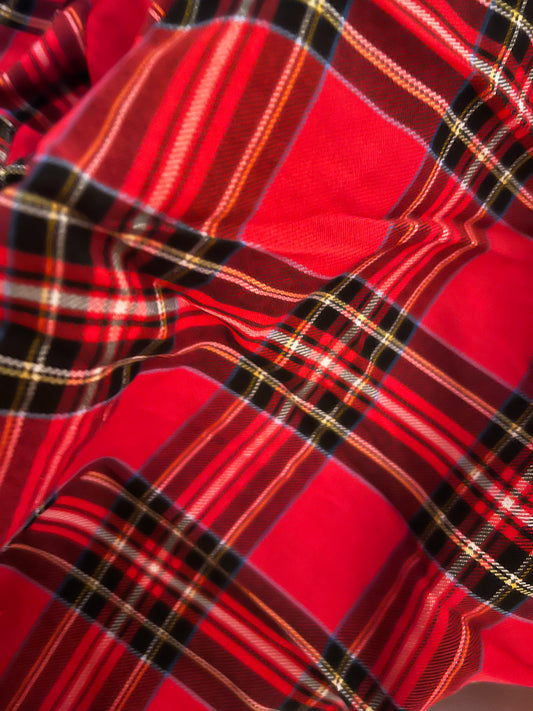 Red Plaid Bubble
