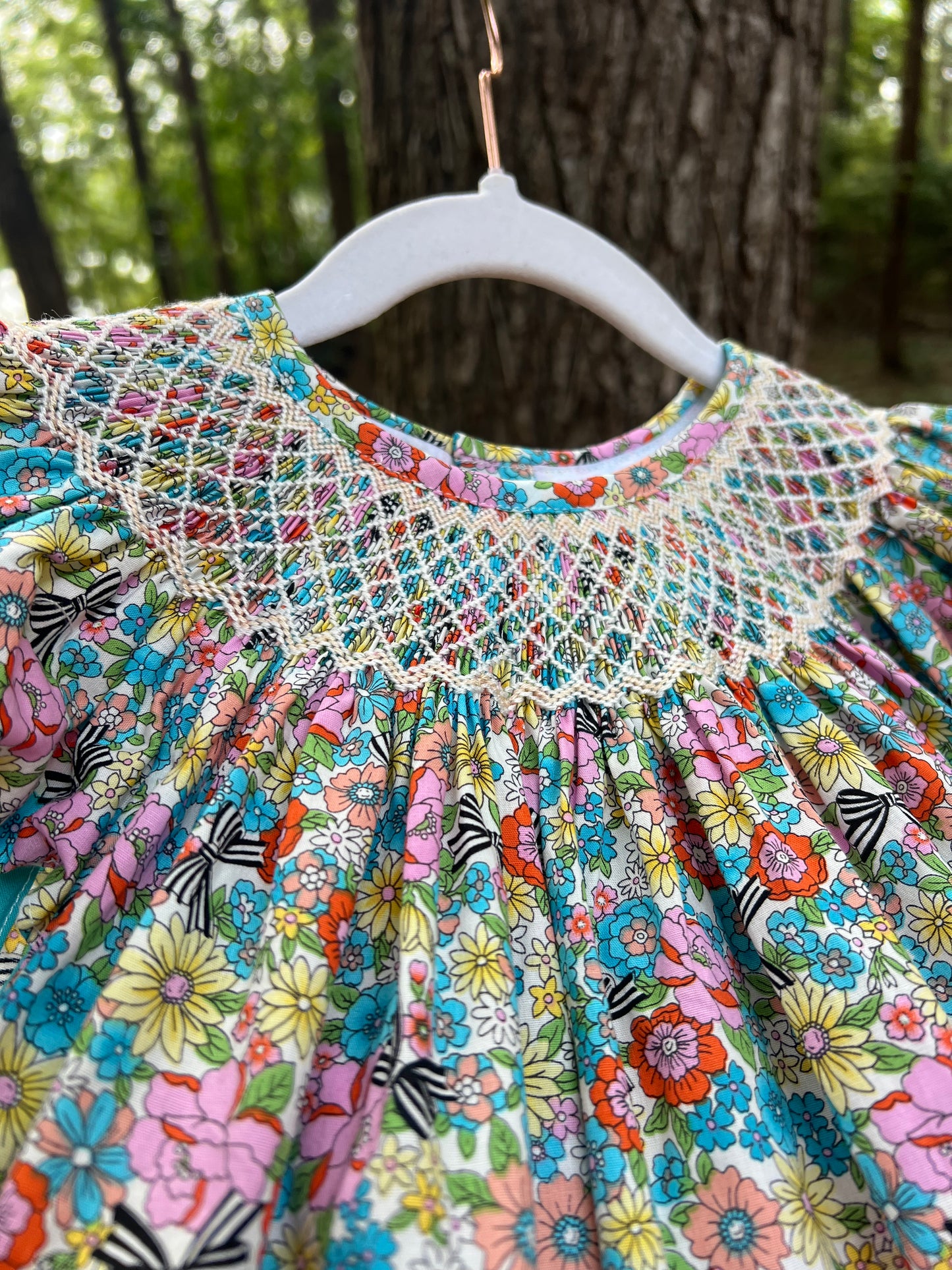 Bows & Rose Smocked Dress