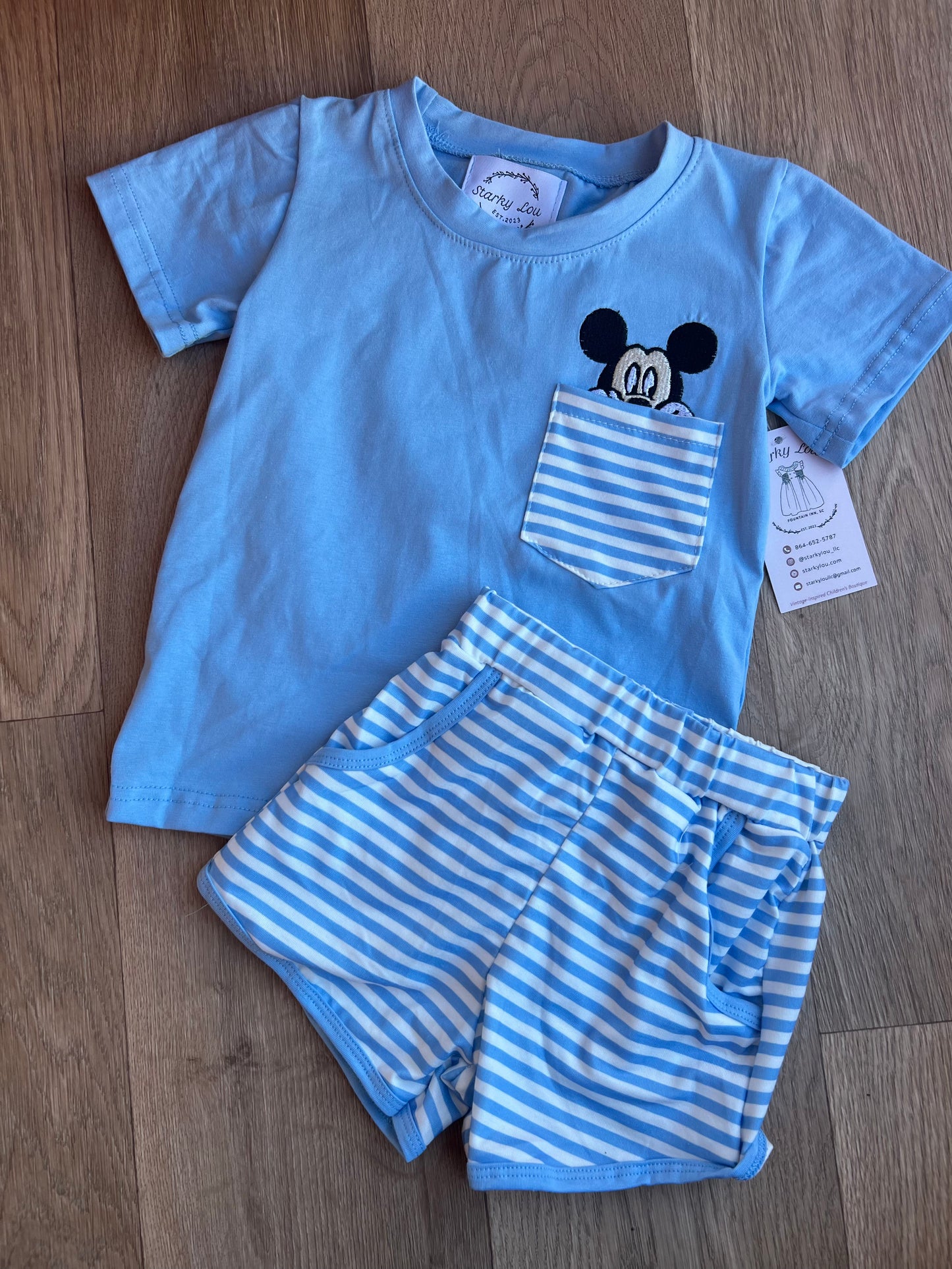Striped Hidden Pocket