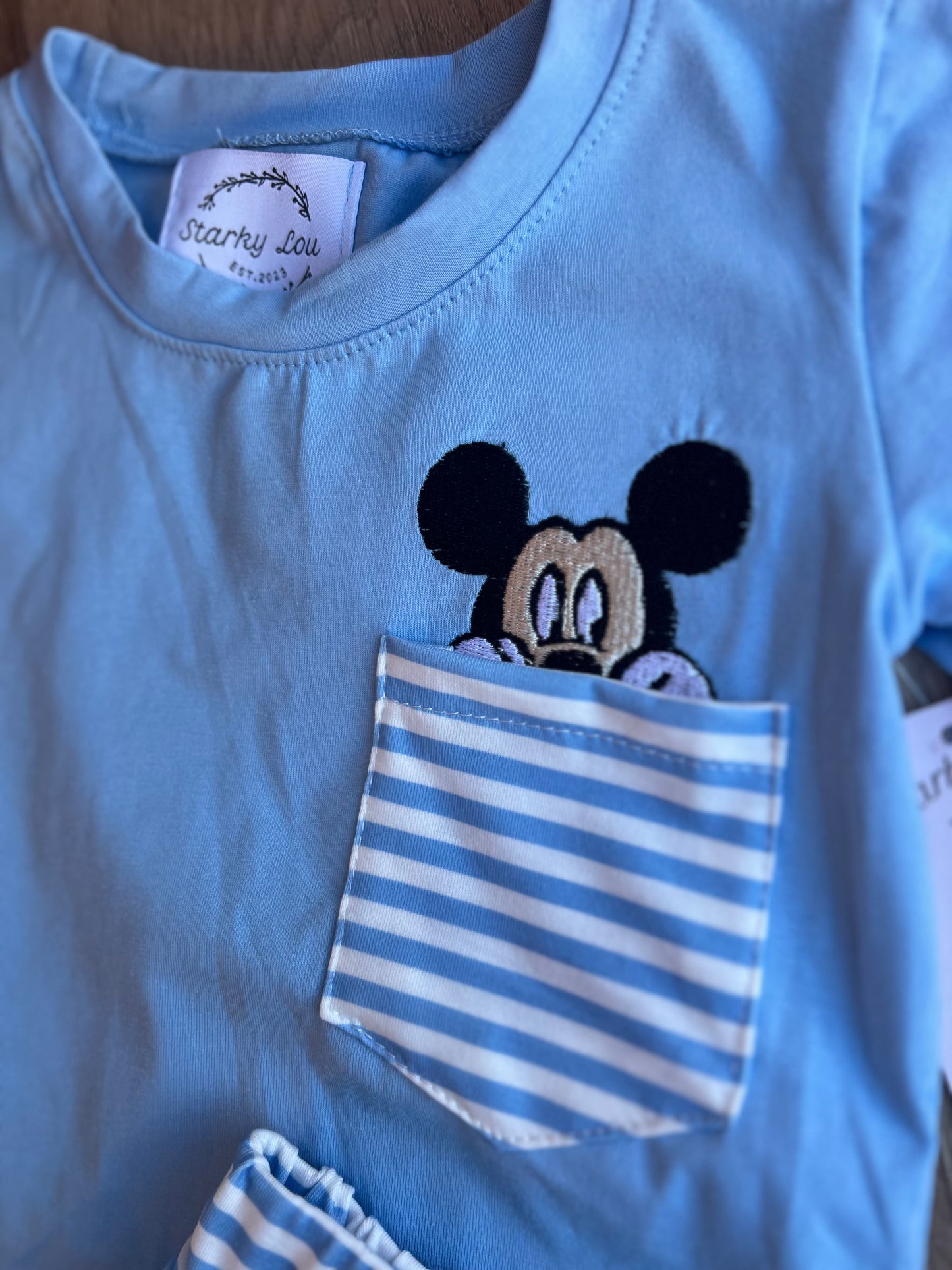 Striped Hidden Pocket