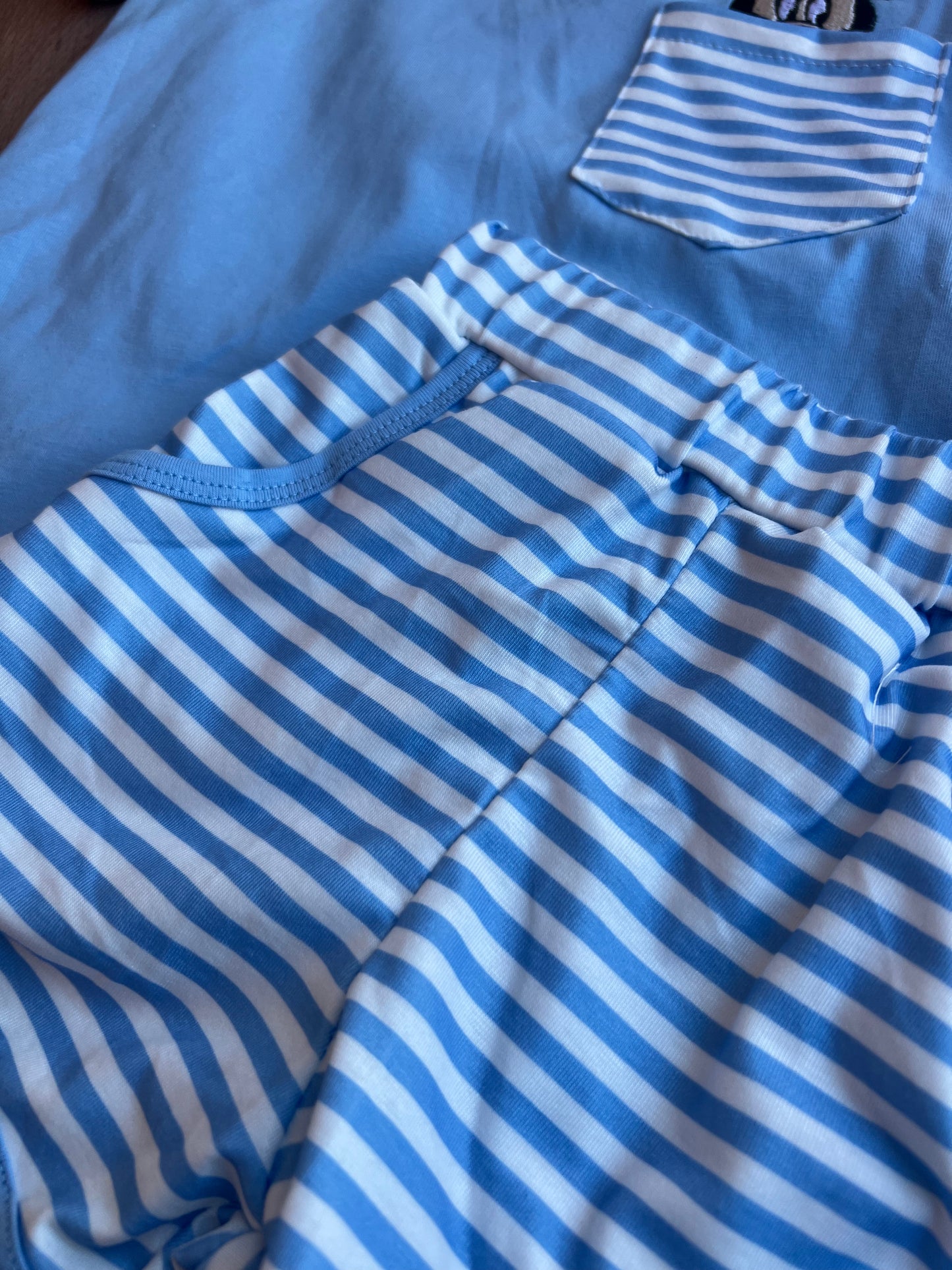 Striped Hidden Pocket