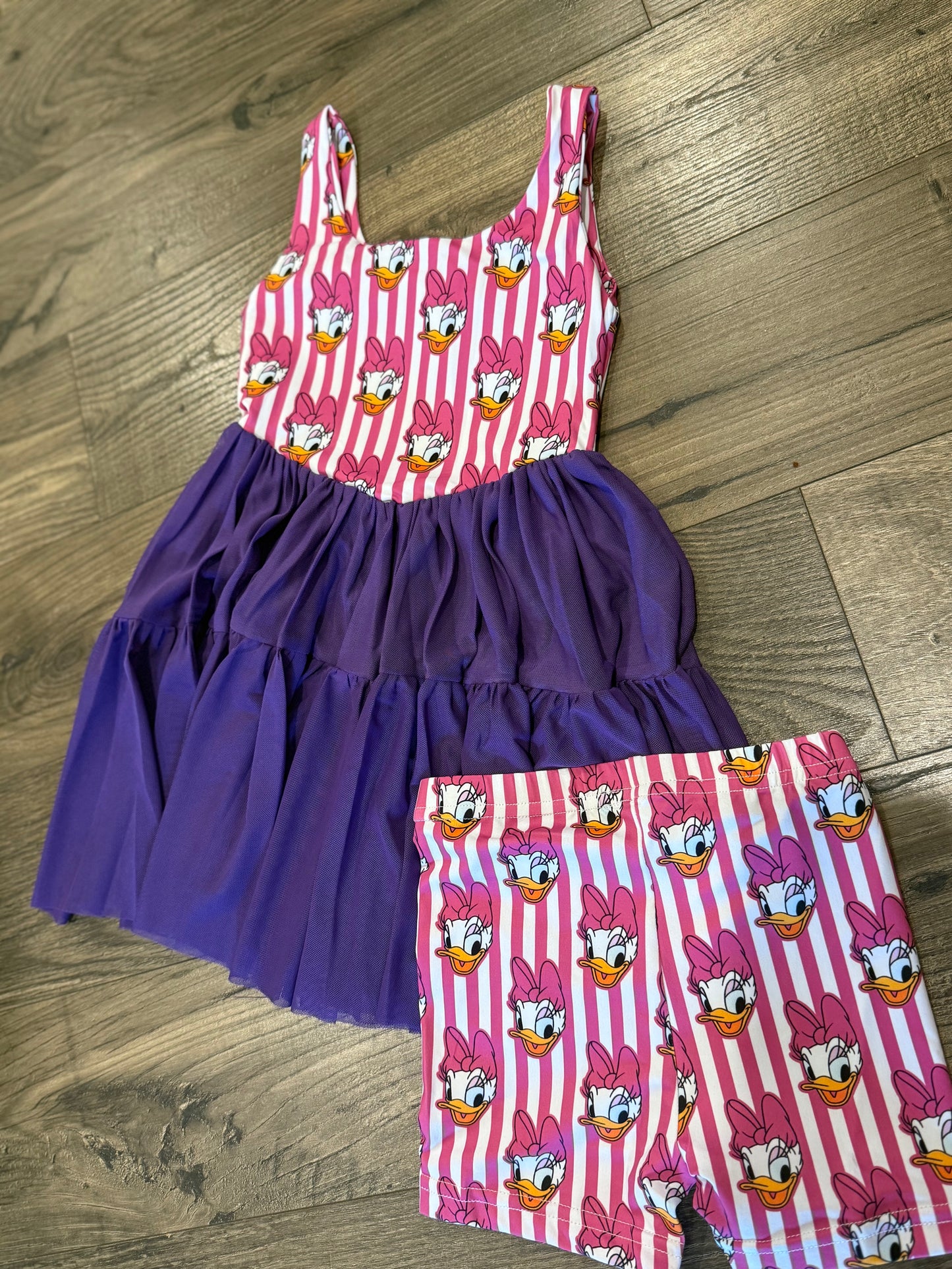 Pink & Purple Athletic Duck Dress 🎀🦆