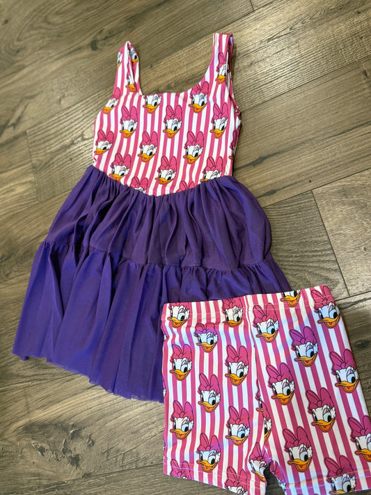 Pink & Purple Athletic Duck Dress 🎀🦆