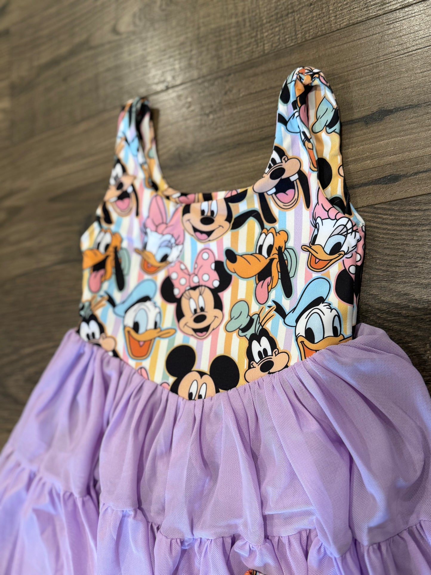 Purple Best Pals Active Dress 💜🦆🐶🐭