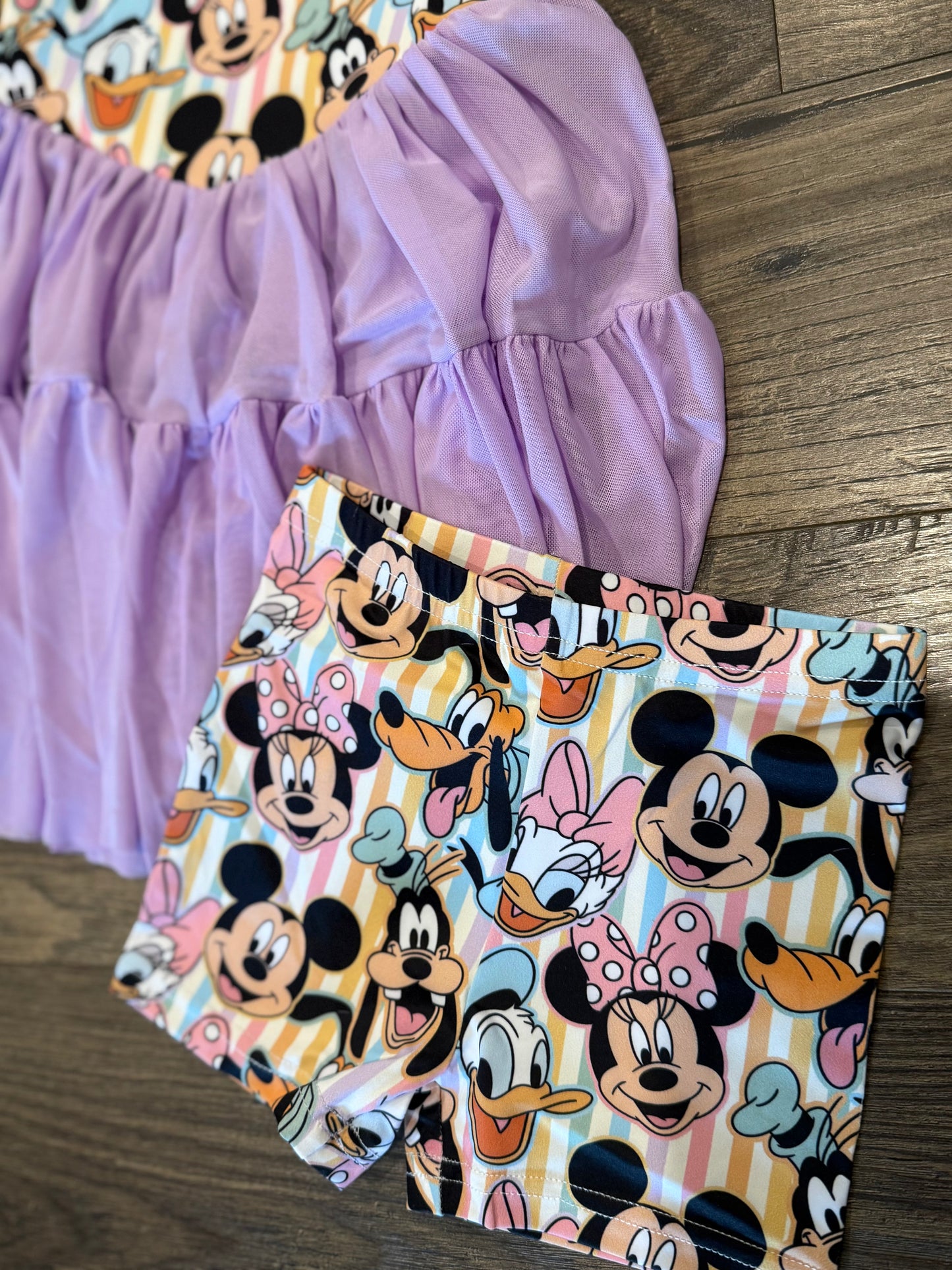 Purple Best Pals Active Dress 💜🦆🐶🐭