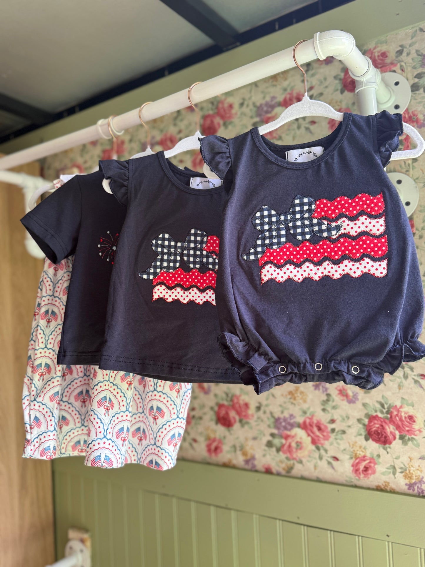 Flag Patch work top-GIRLS