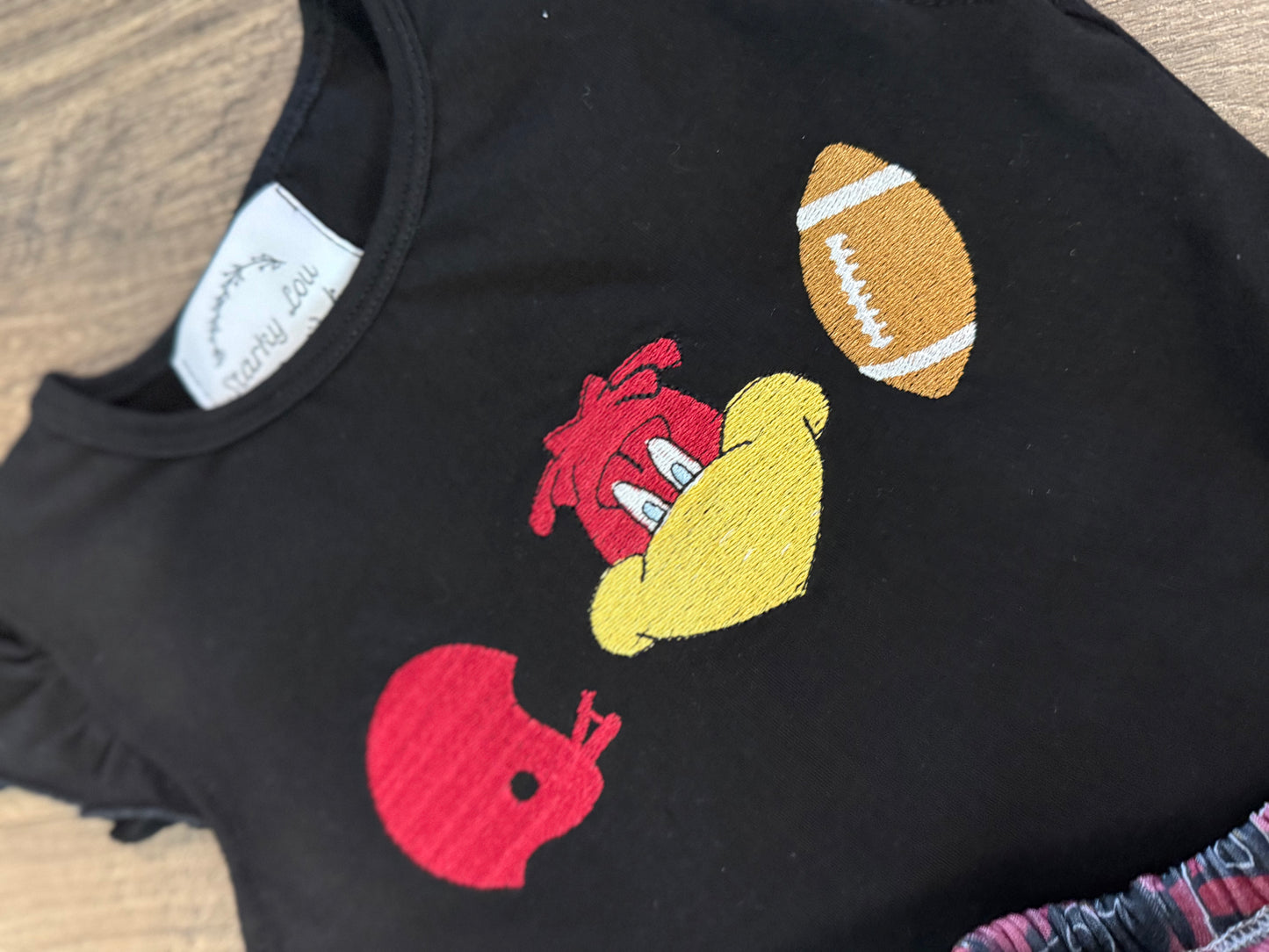 🤙 The Garnet, Black, White Tailgate Girl Two-Piece 🏈🐔