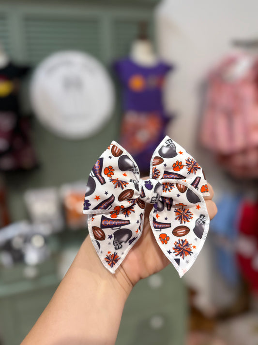 Go Tigers flare tailgating SMALL bow